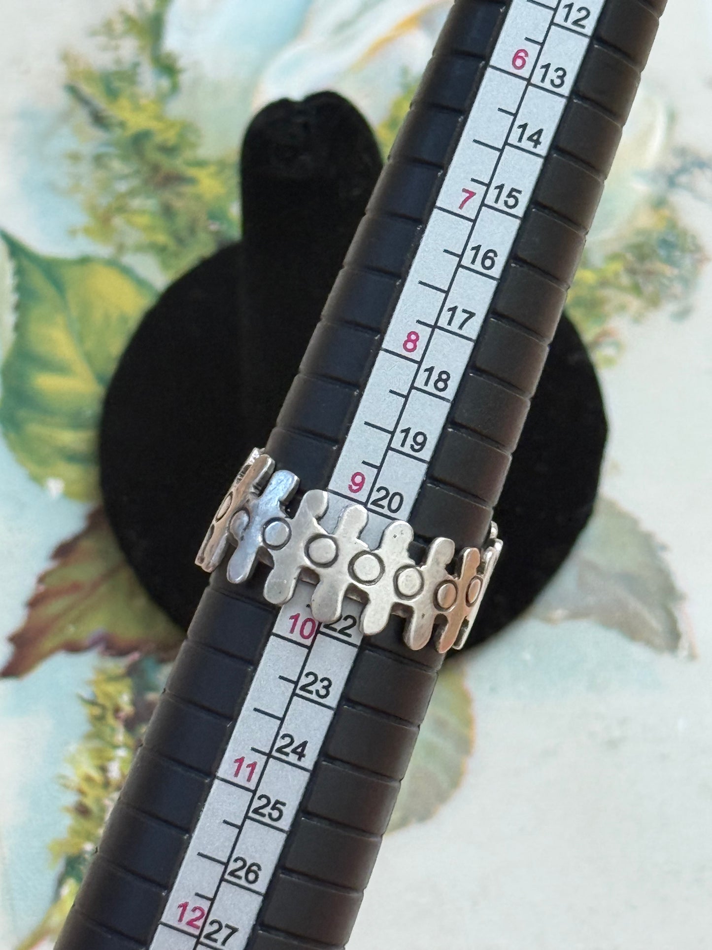 sterling silver size adjustable sardine spoon ring