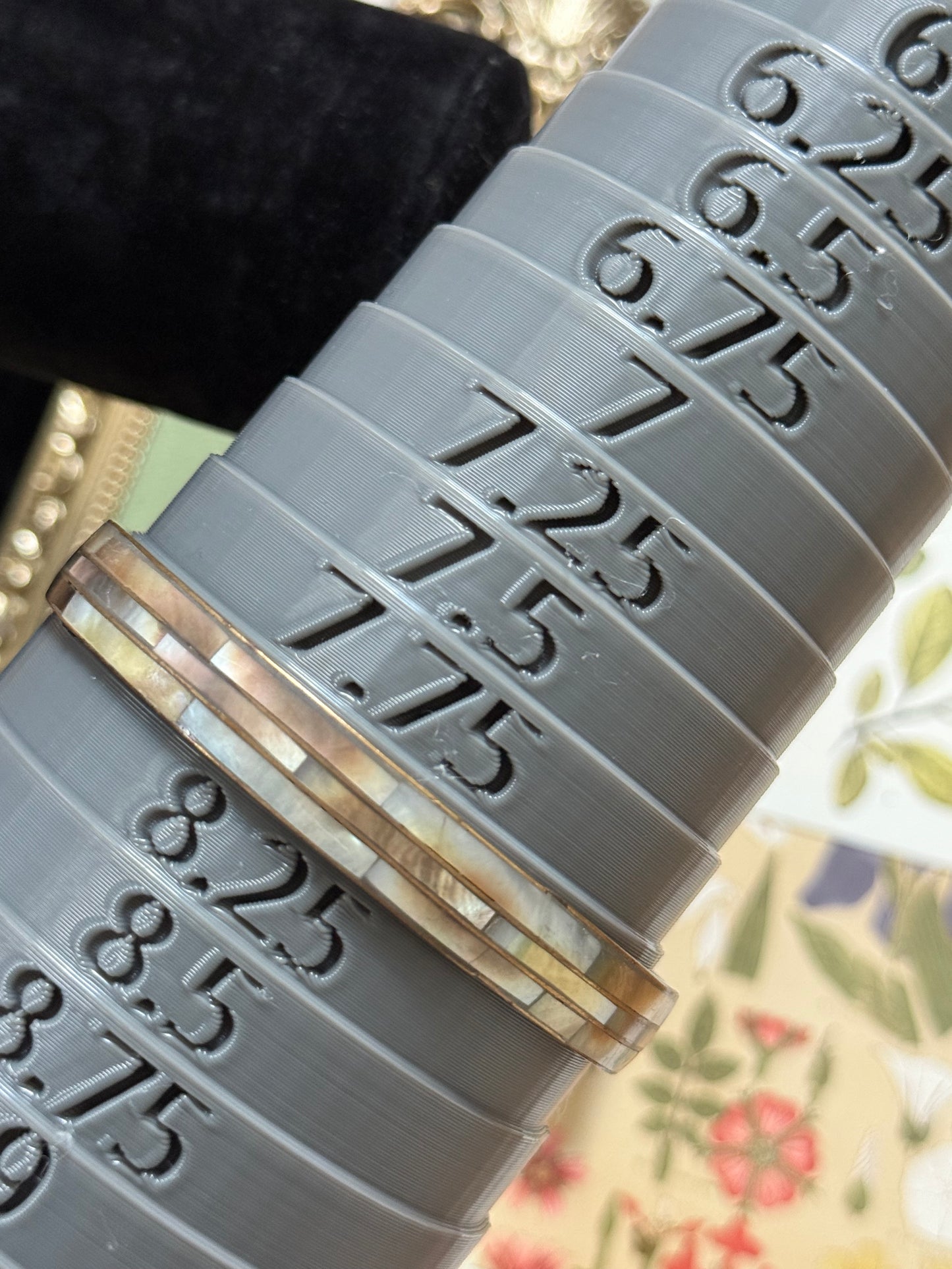 Vintage Abalone Inlay Bangle Bracelet