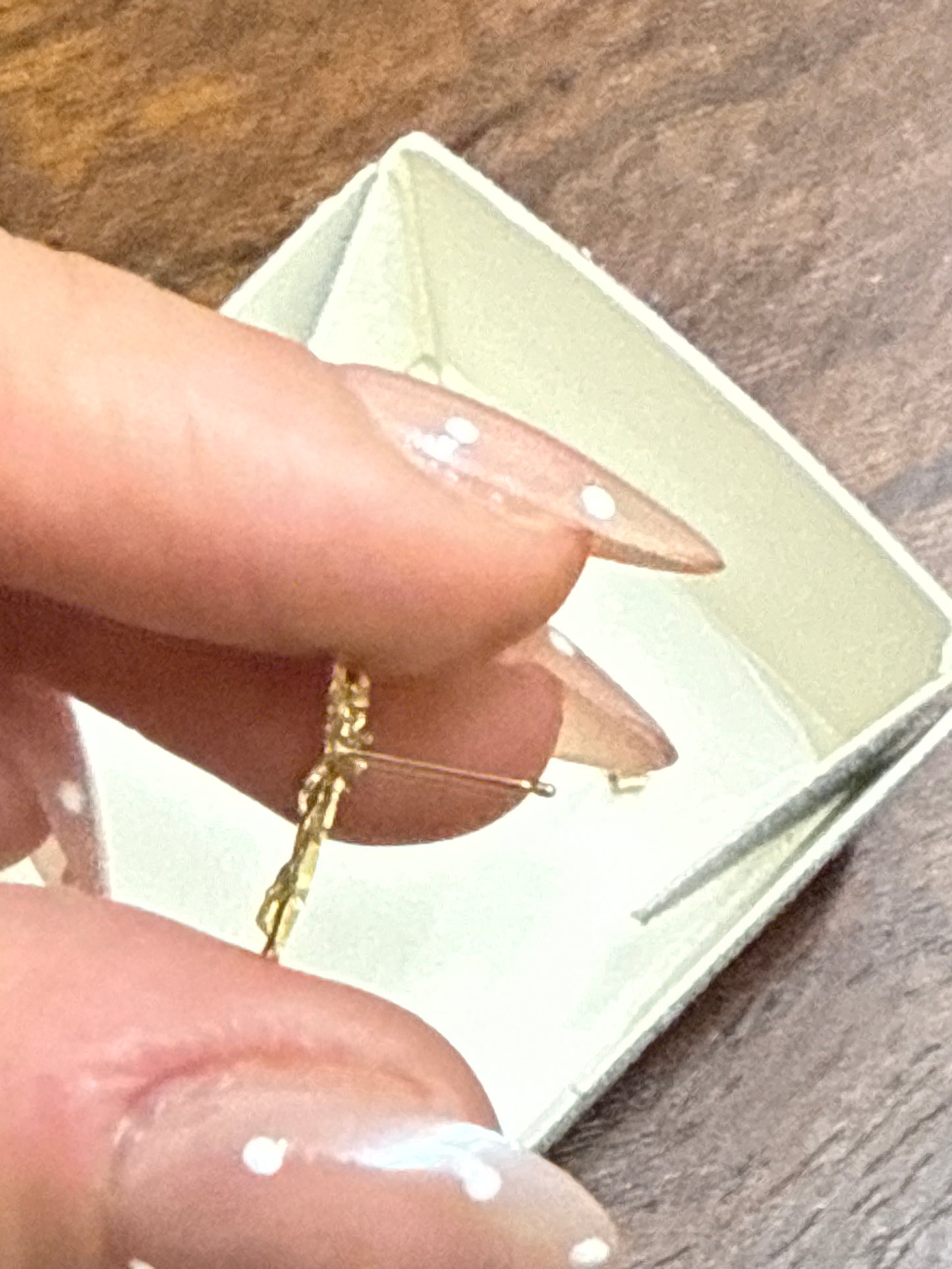 14k Gold Thin Cherub Stud Earrings 1/2”