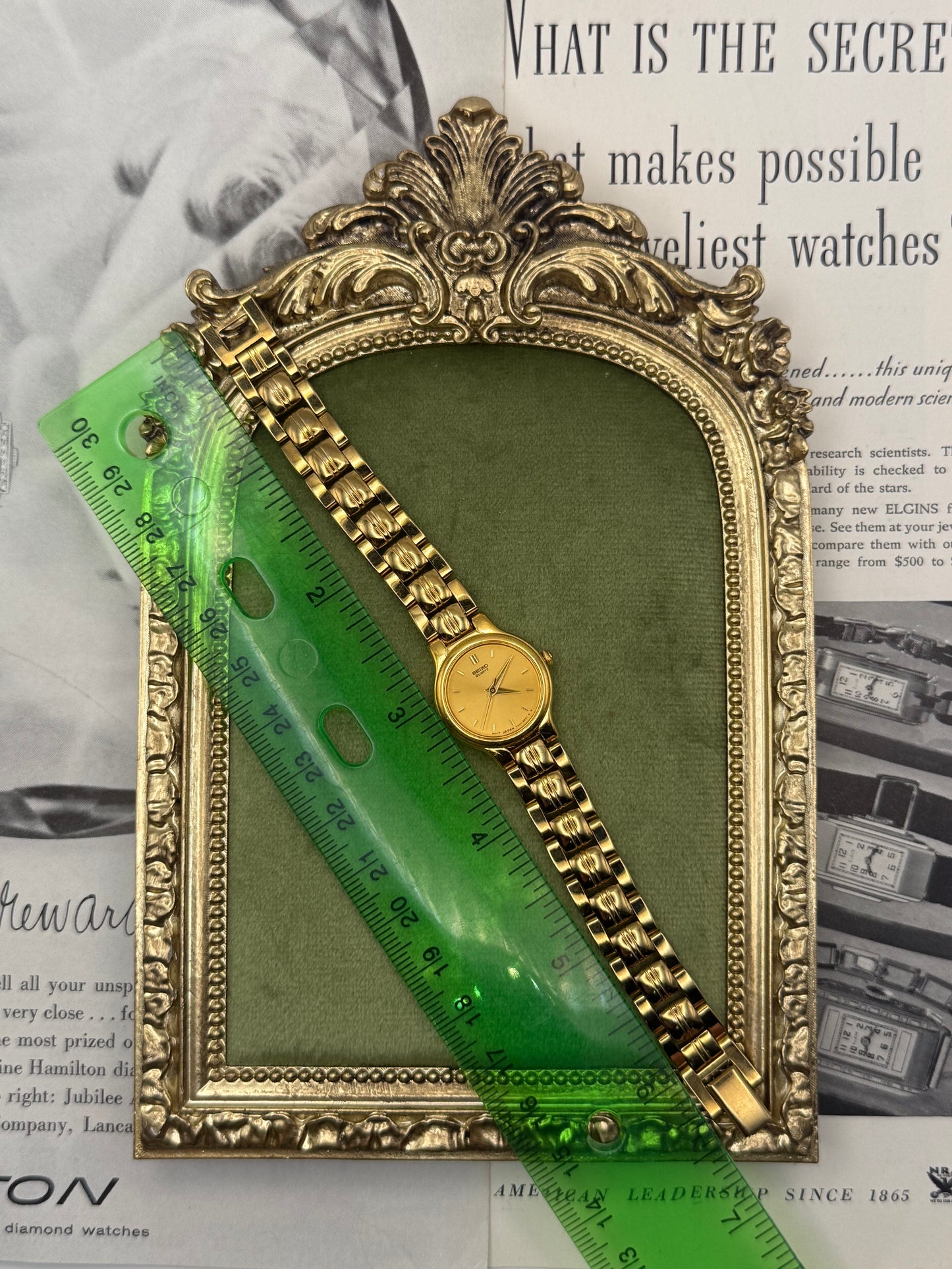 Working Vintage Gold Tone Seiko Watch