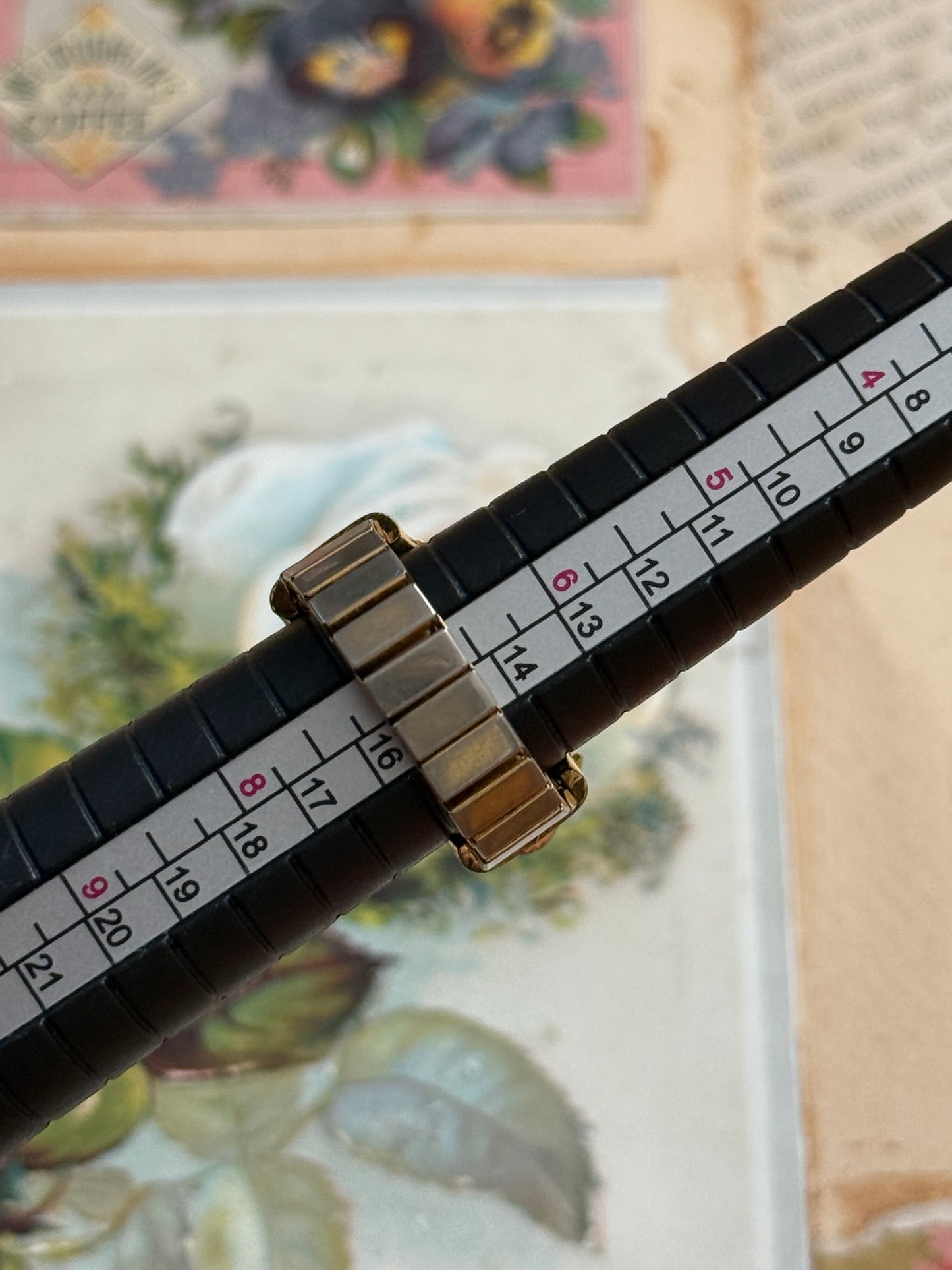 gold tone untested penguin watch ring