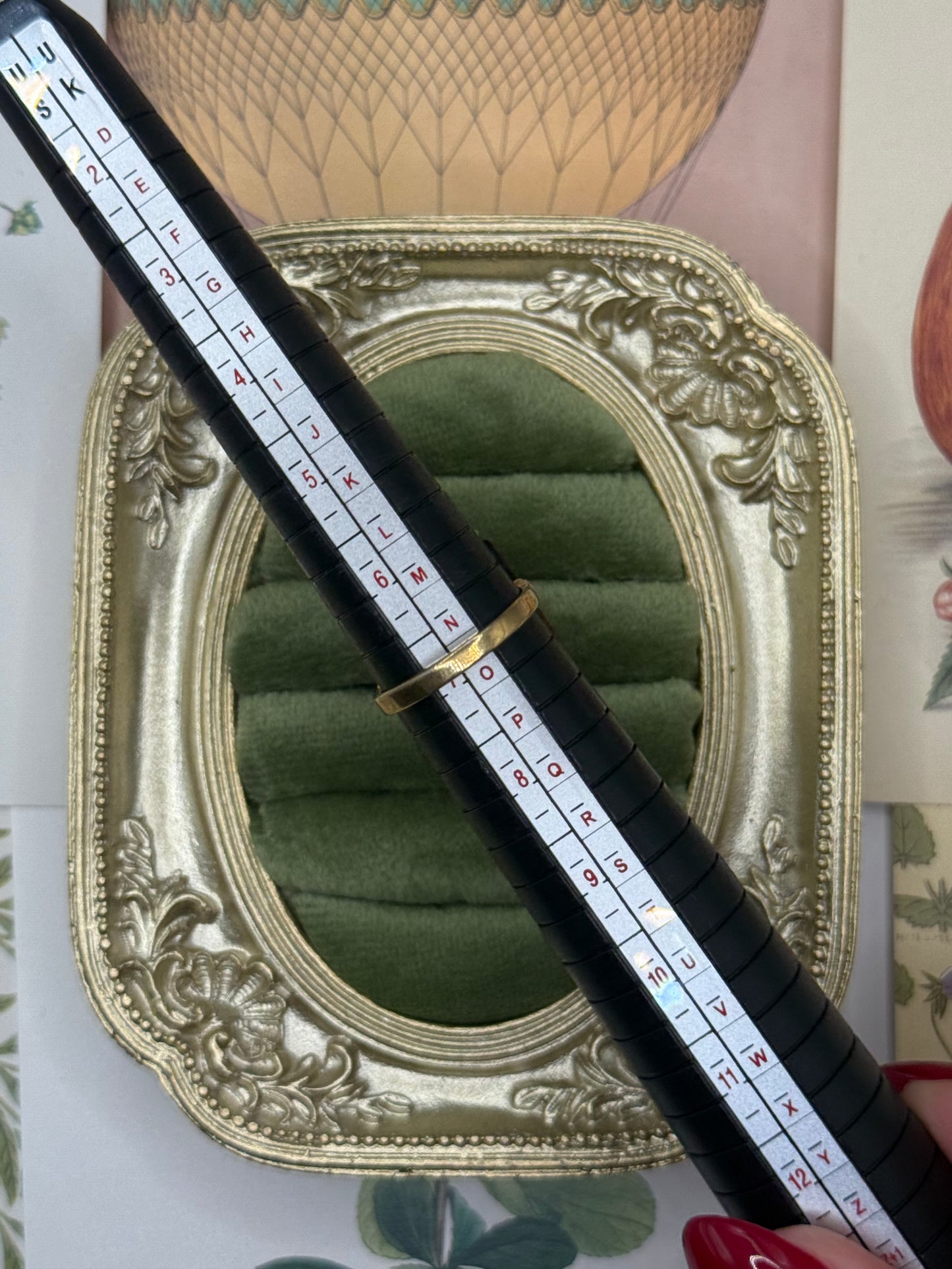 Vintage Gold Tone Avon Topaz Ring Size 7