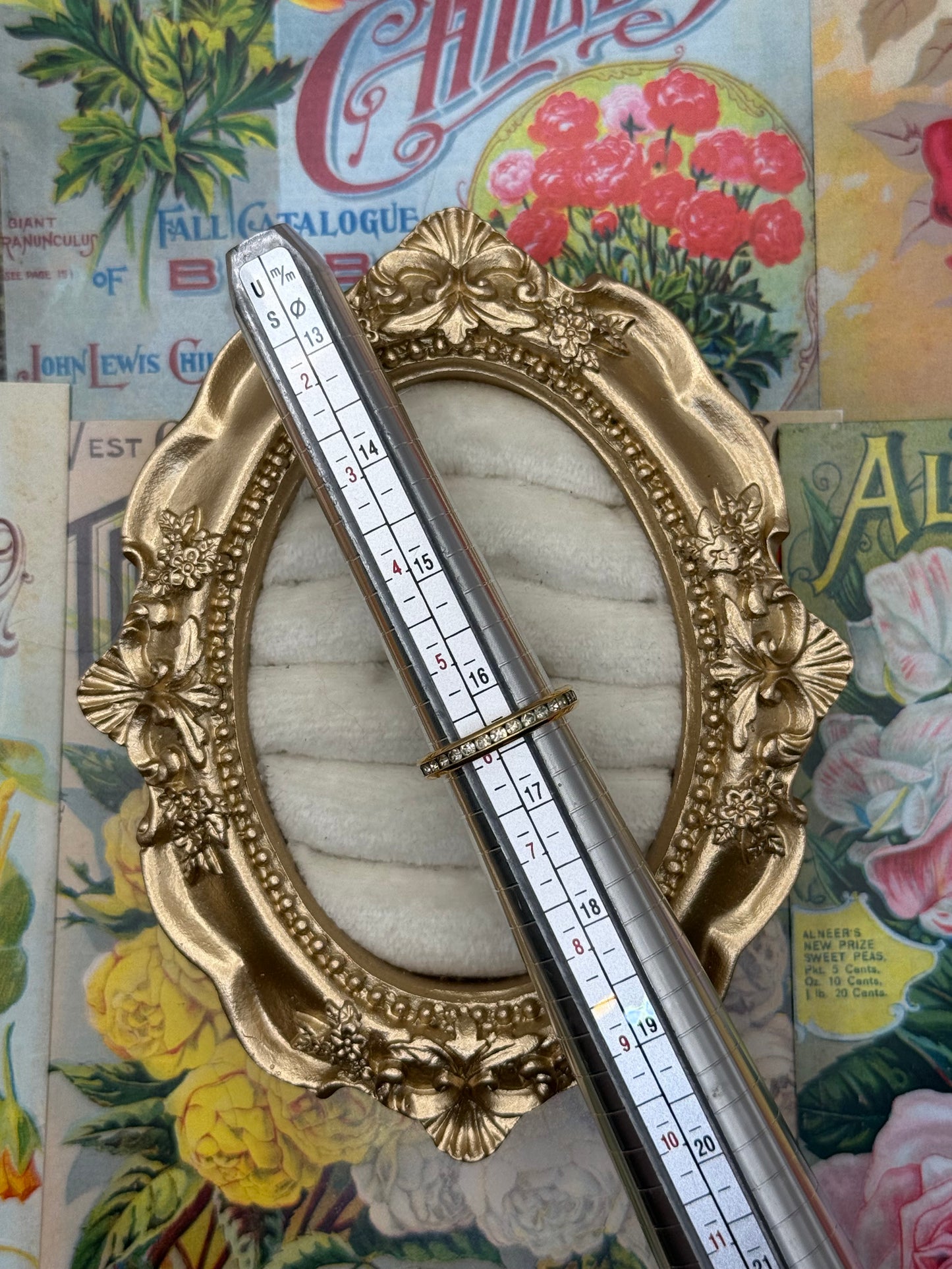 Vintage Gold Tone Dainty Stacker Ring Size 6