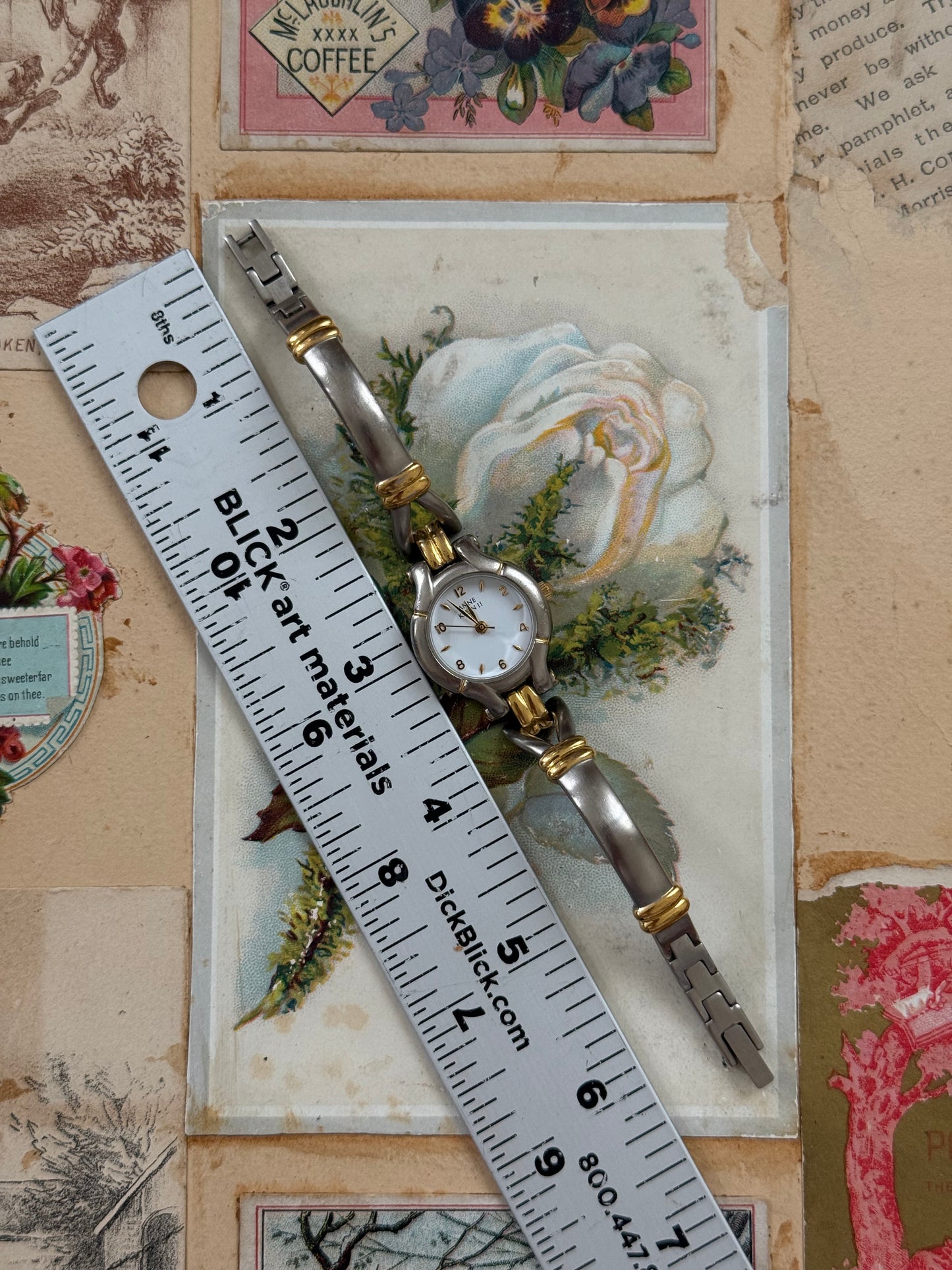 working two tone watch