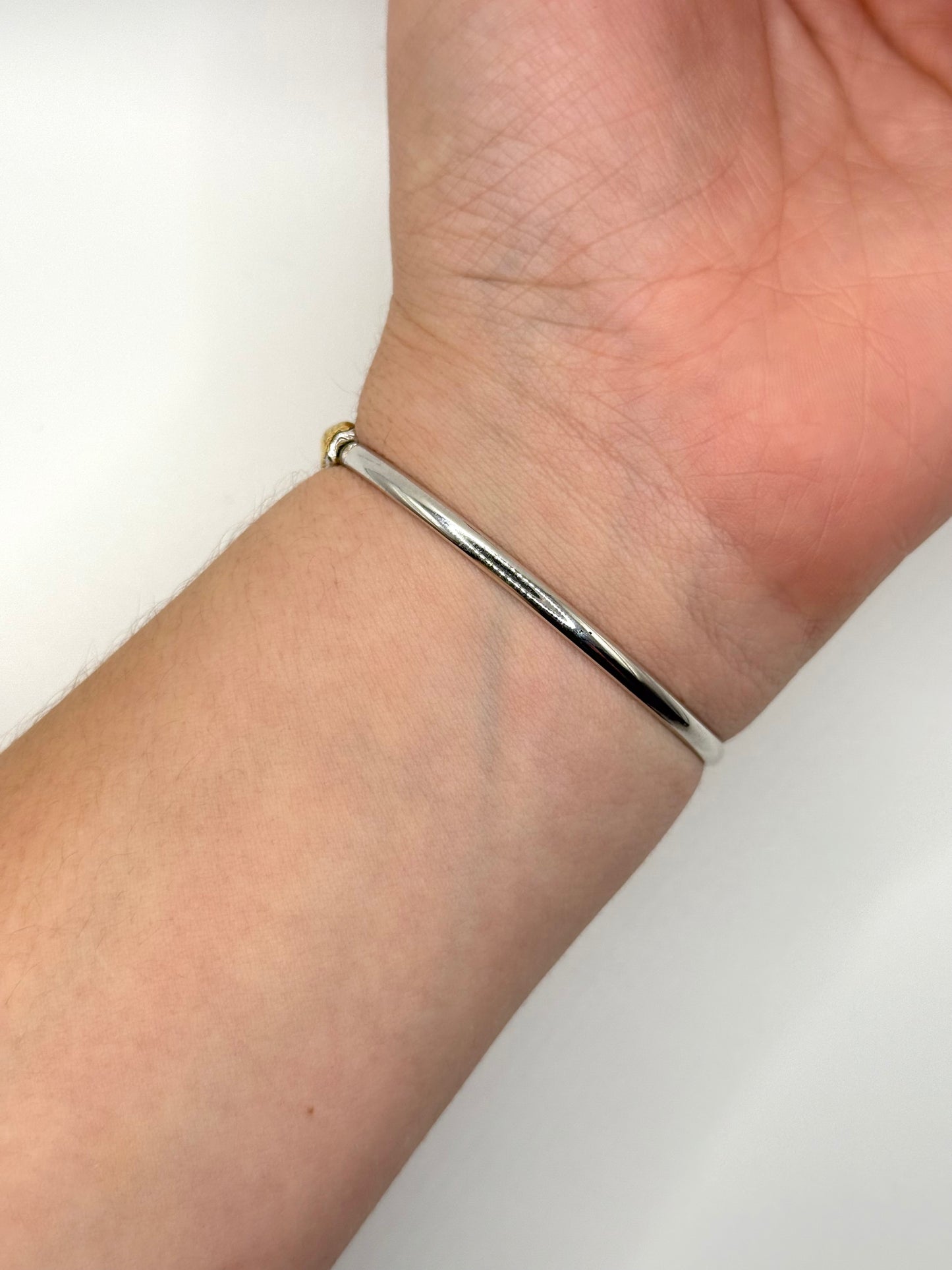 two tone avon abalone cuff bracelet