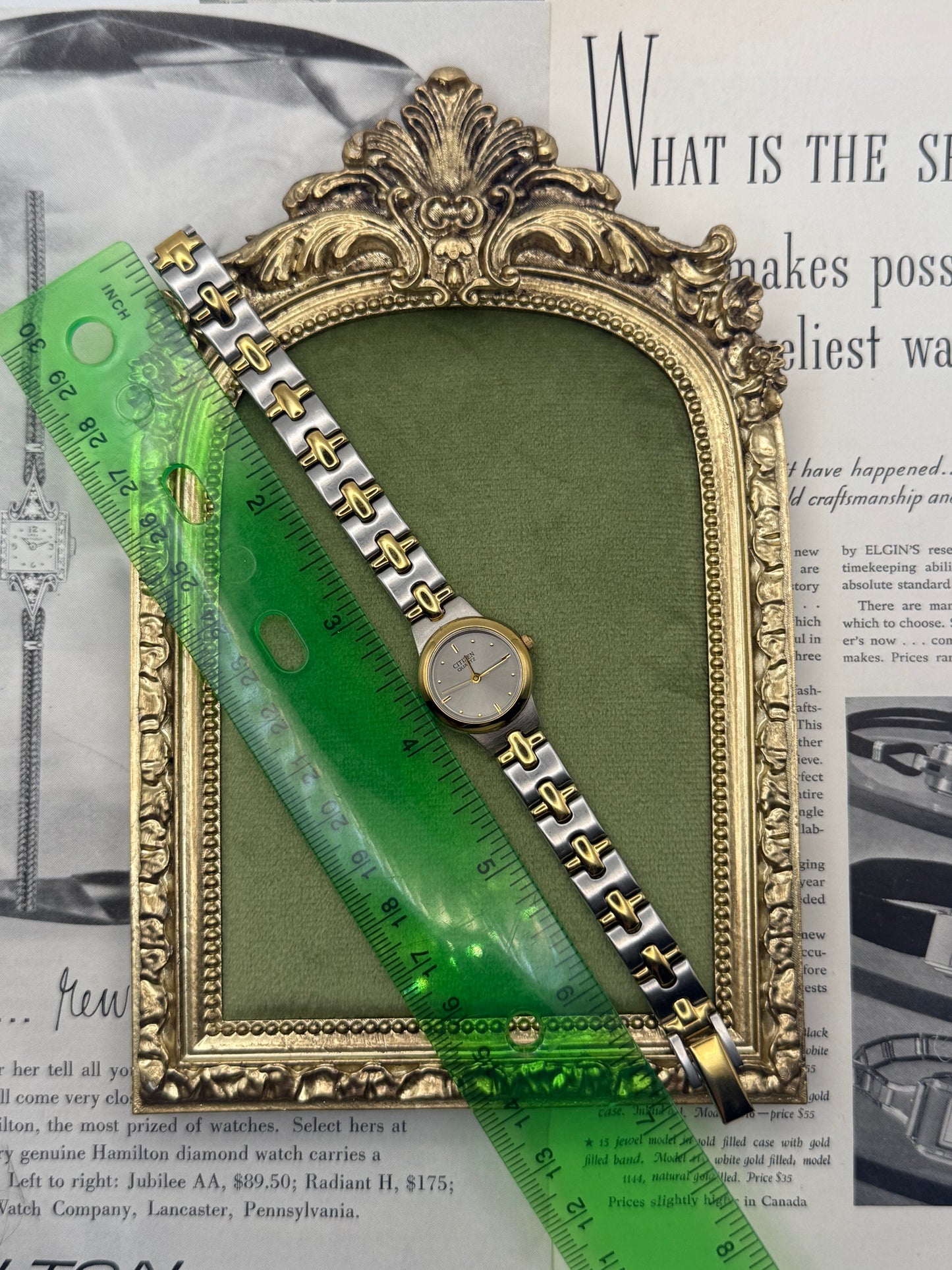 Working Vintage Two Tone Citizen Watch