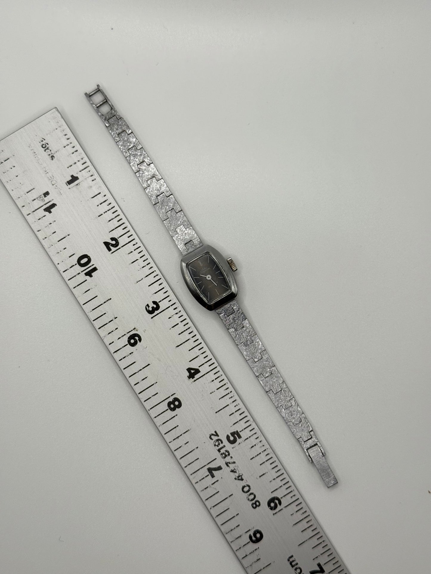 working silver tone wind up jules jurgensen watch