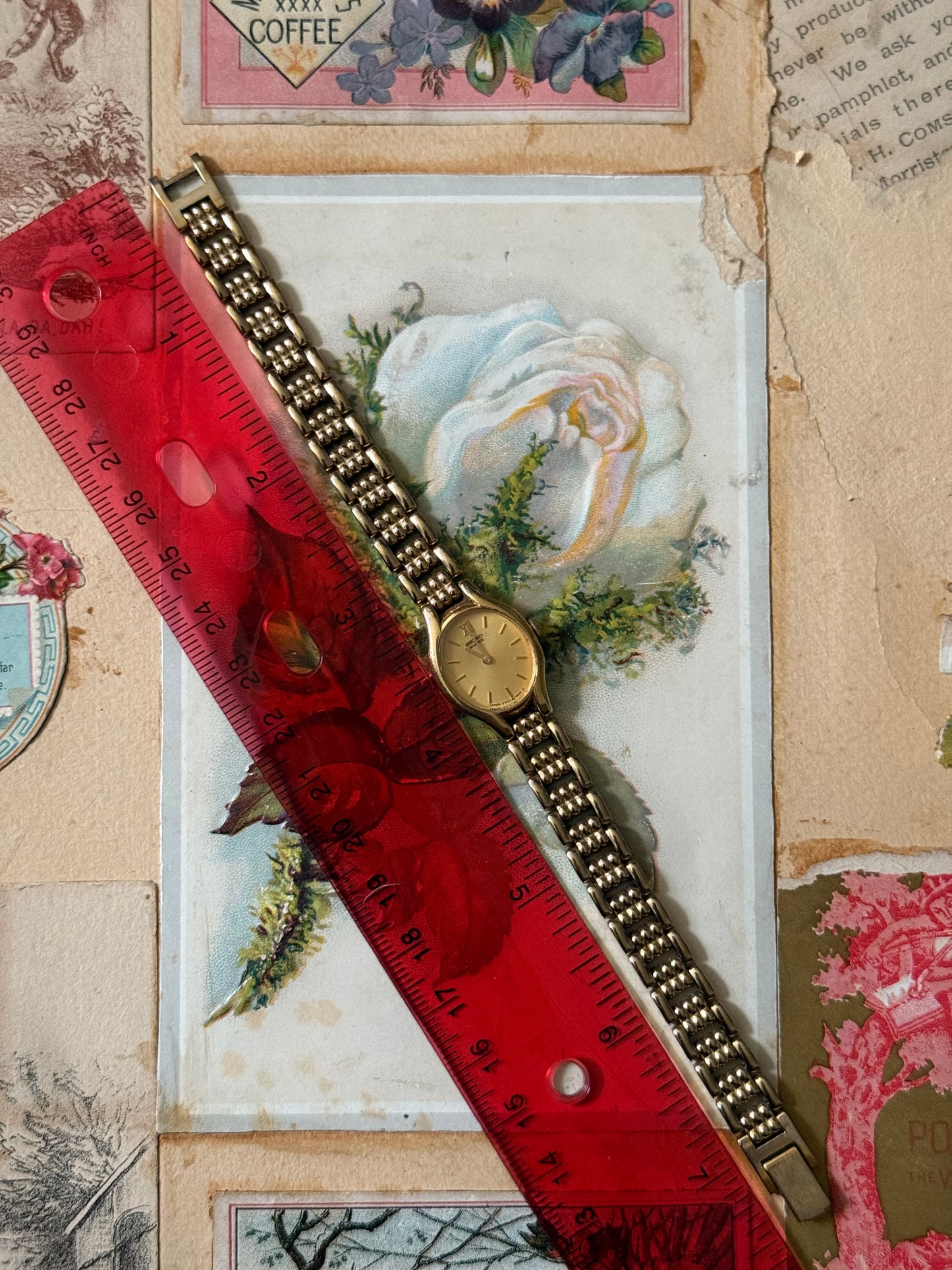 nonworking gold tone seiko watch