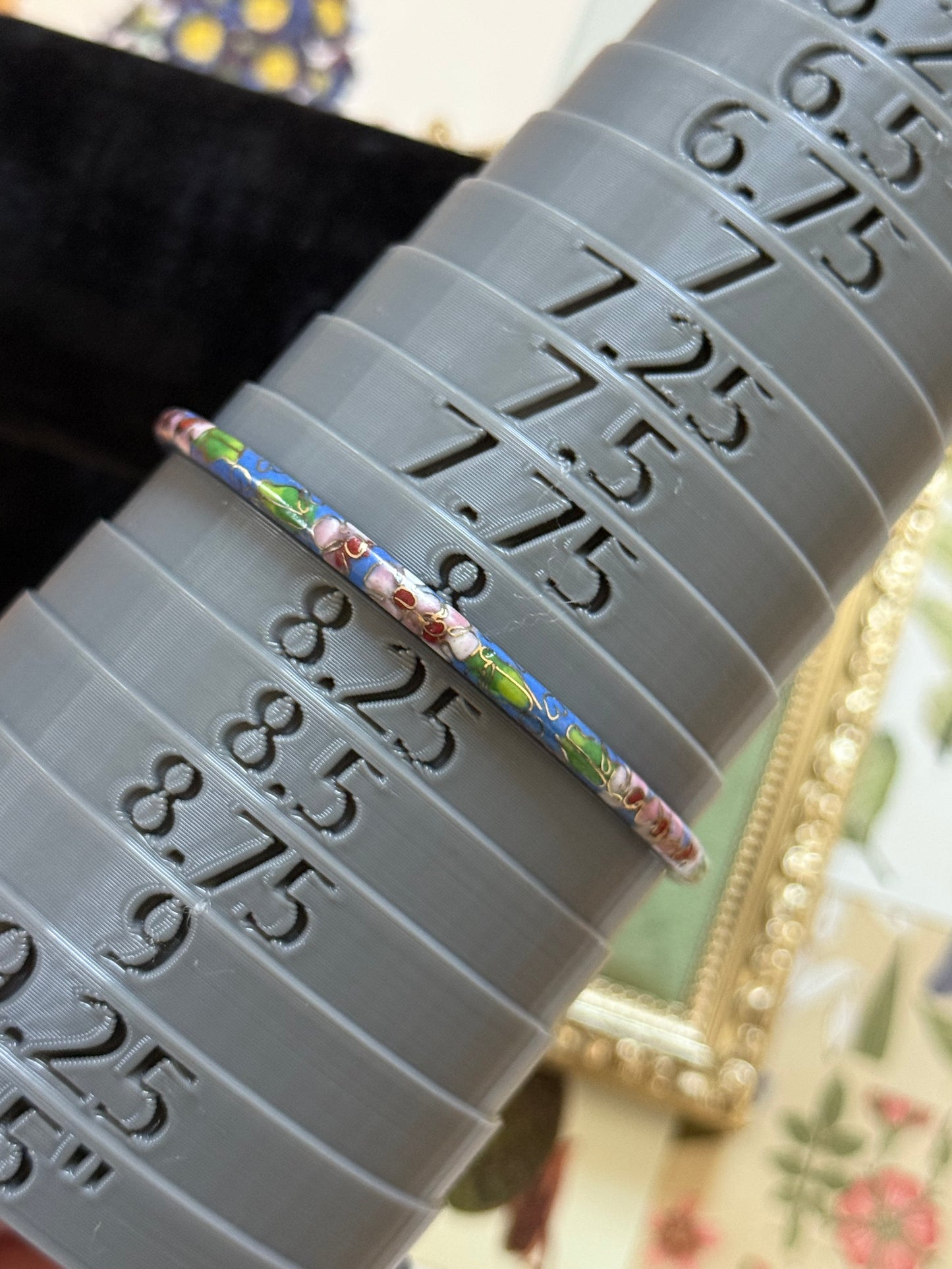 Vintage Cloisonne Enameled Bangle