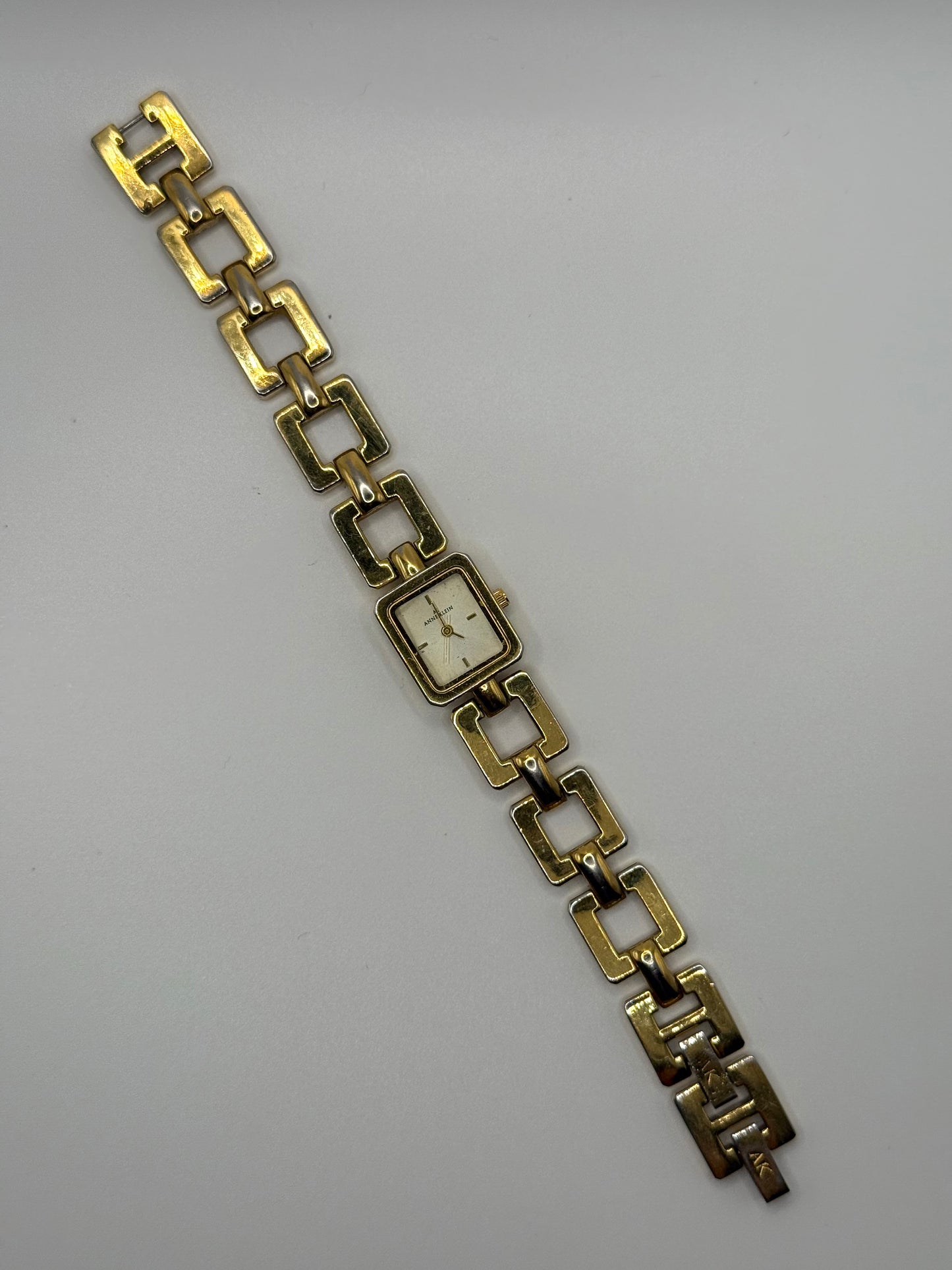 working gold tone watch