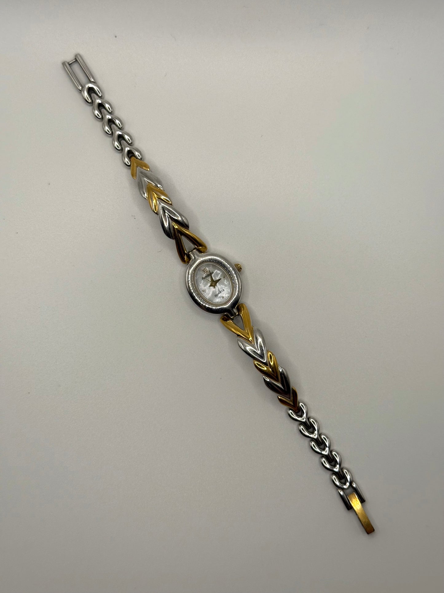 working two tone braided style watch