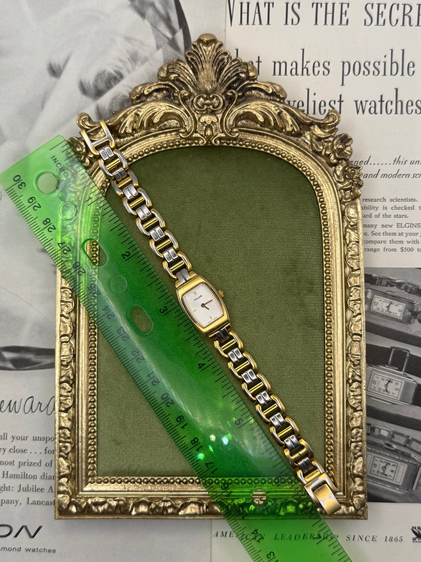 Working Vintage Two Tone Reversible Pulsar by Seiko Watch