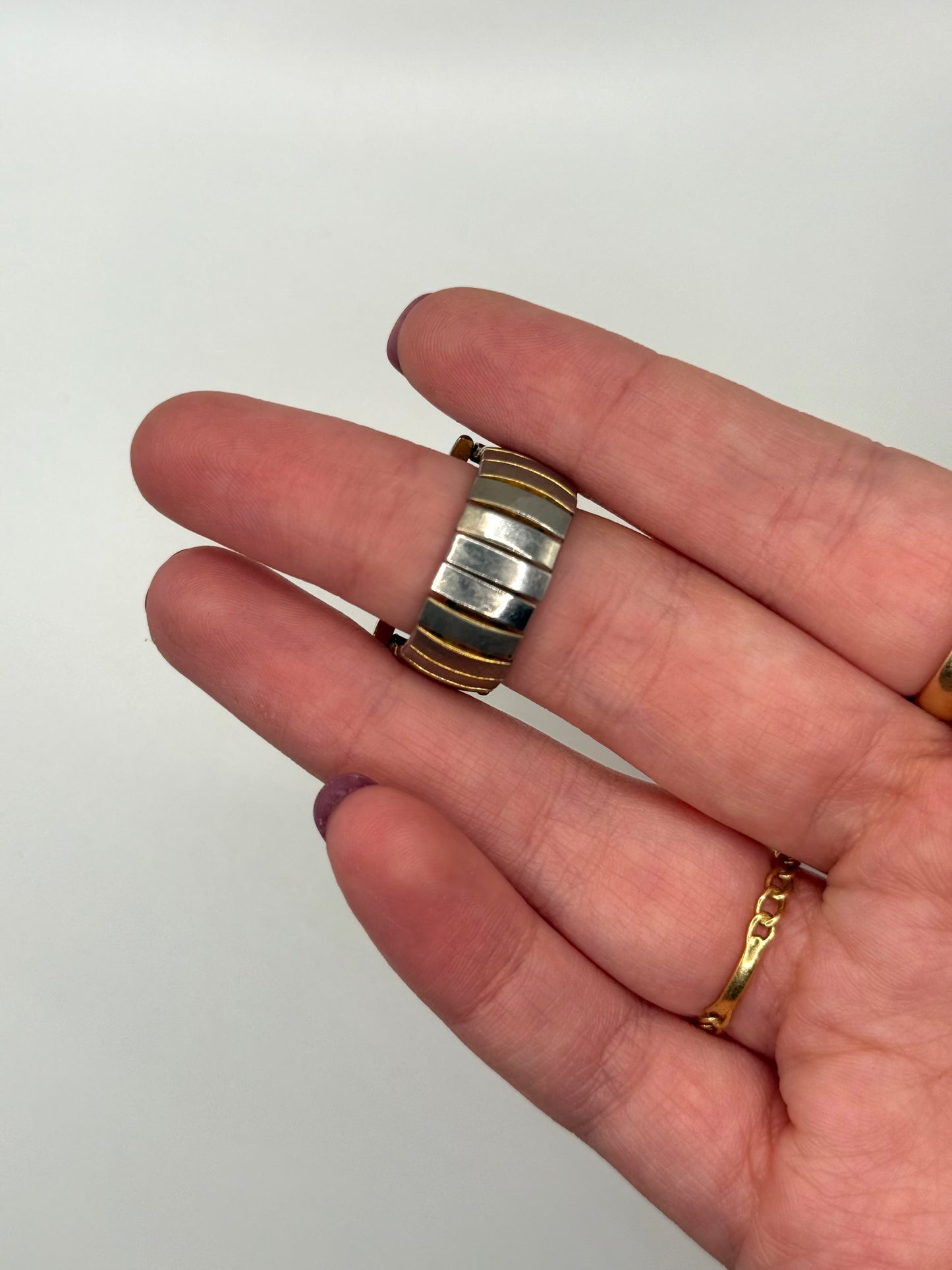 untested gold tone watch ring