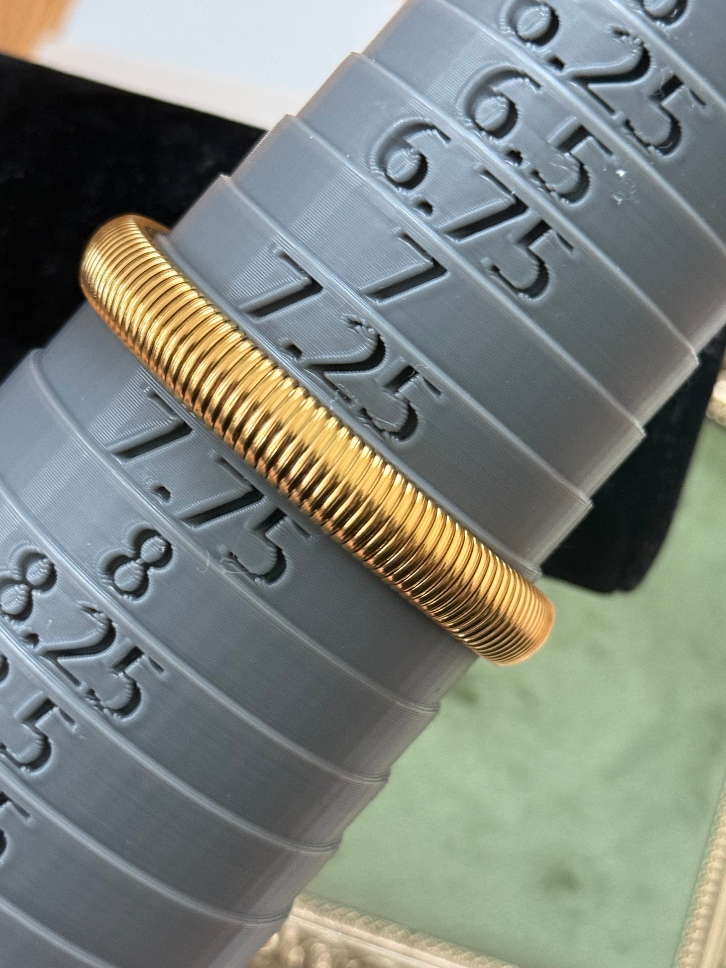 Vintage Gold Tone Purple Stone Wrap Bracelet