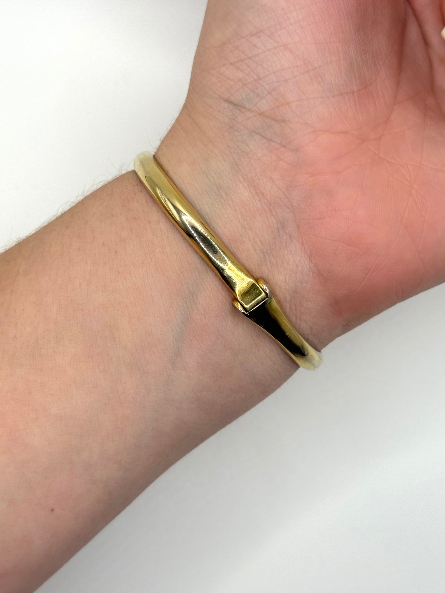 working gold tone snake peek a boo watch