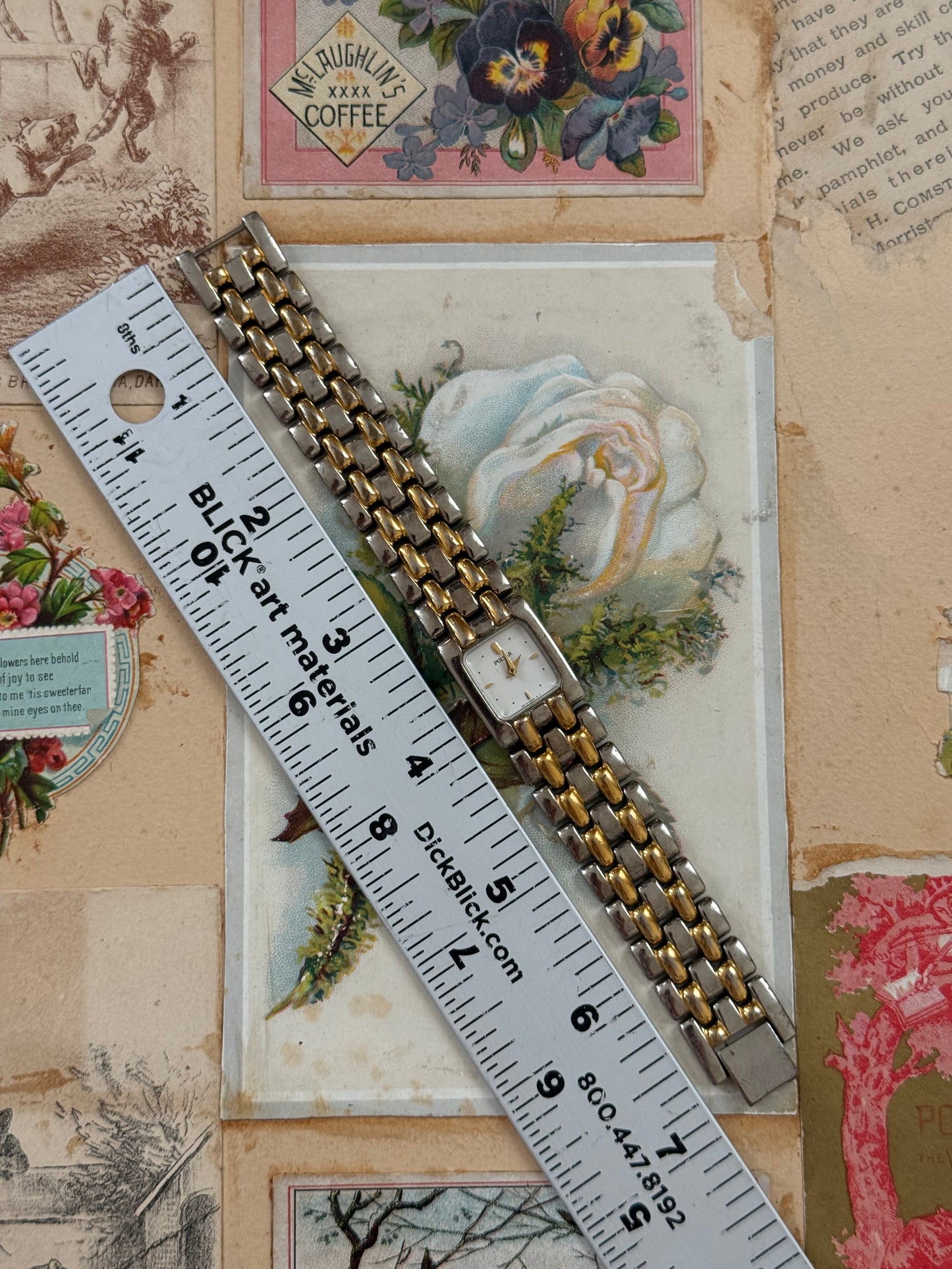 working two tone chunky watch