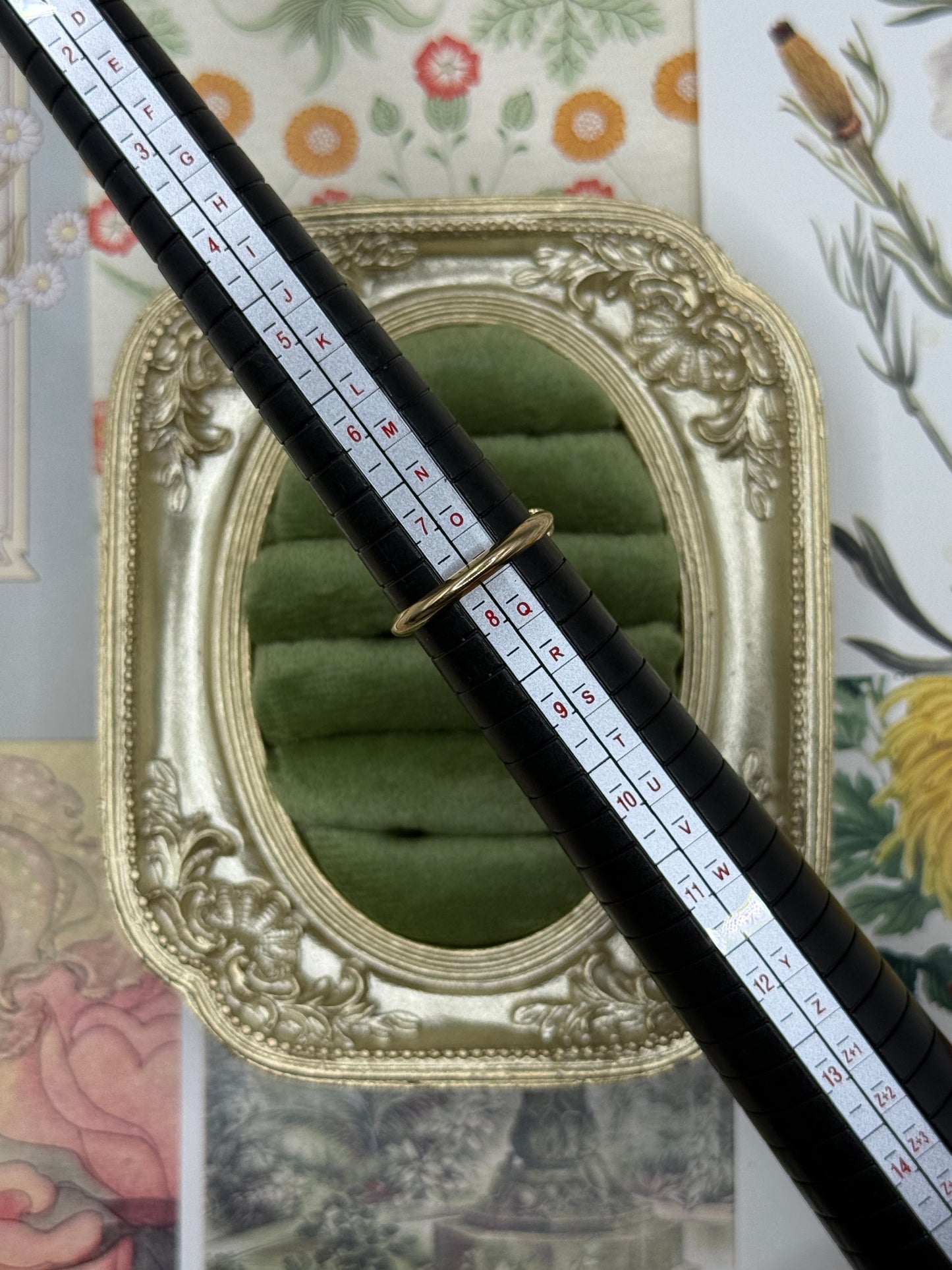 Vintage Gold Tone Belt Buckle Avon Ring Size 7.5