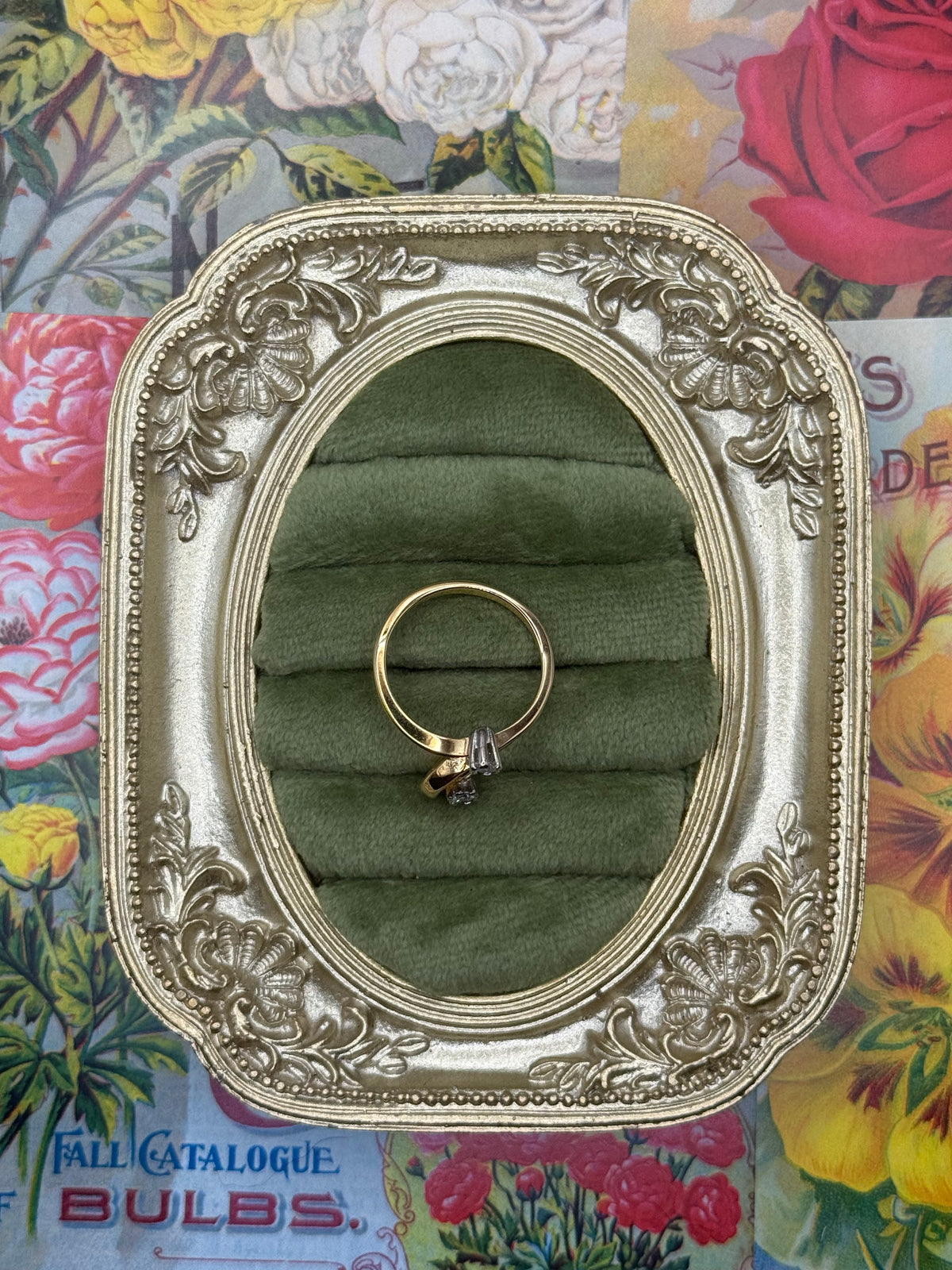 Vintage Gold Tone Ring Size 7.5