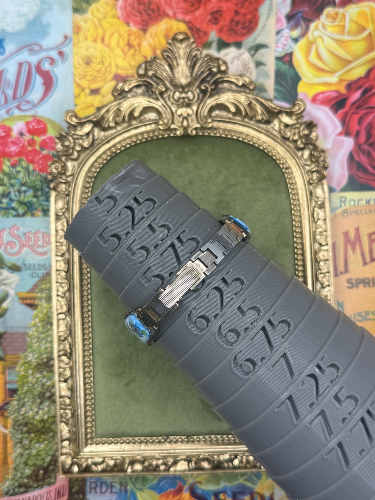 Working Soviet Era Manual Wind Porcelain Finift Peek a Boo Watch 6”
