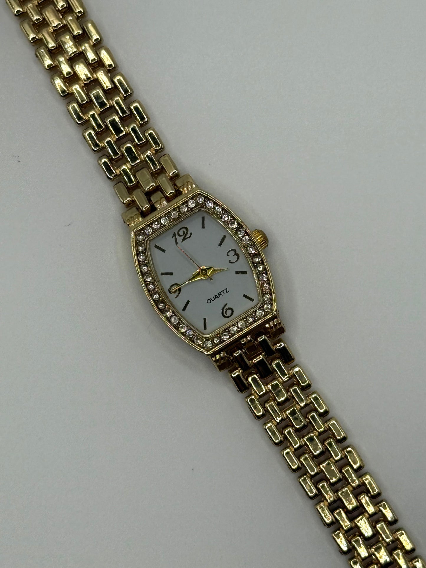 working gold tone watch