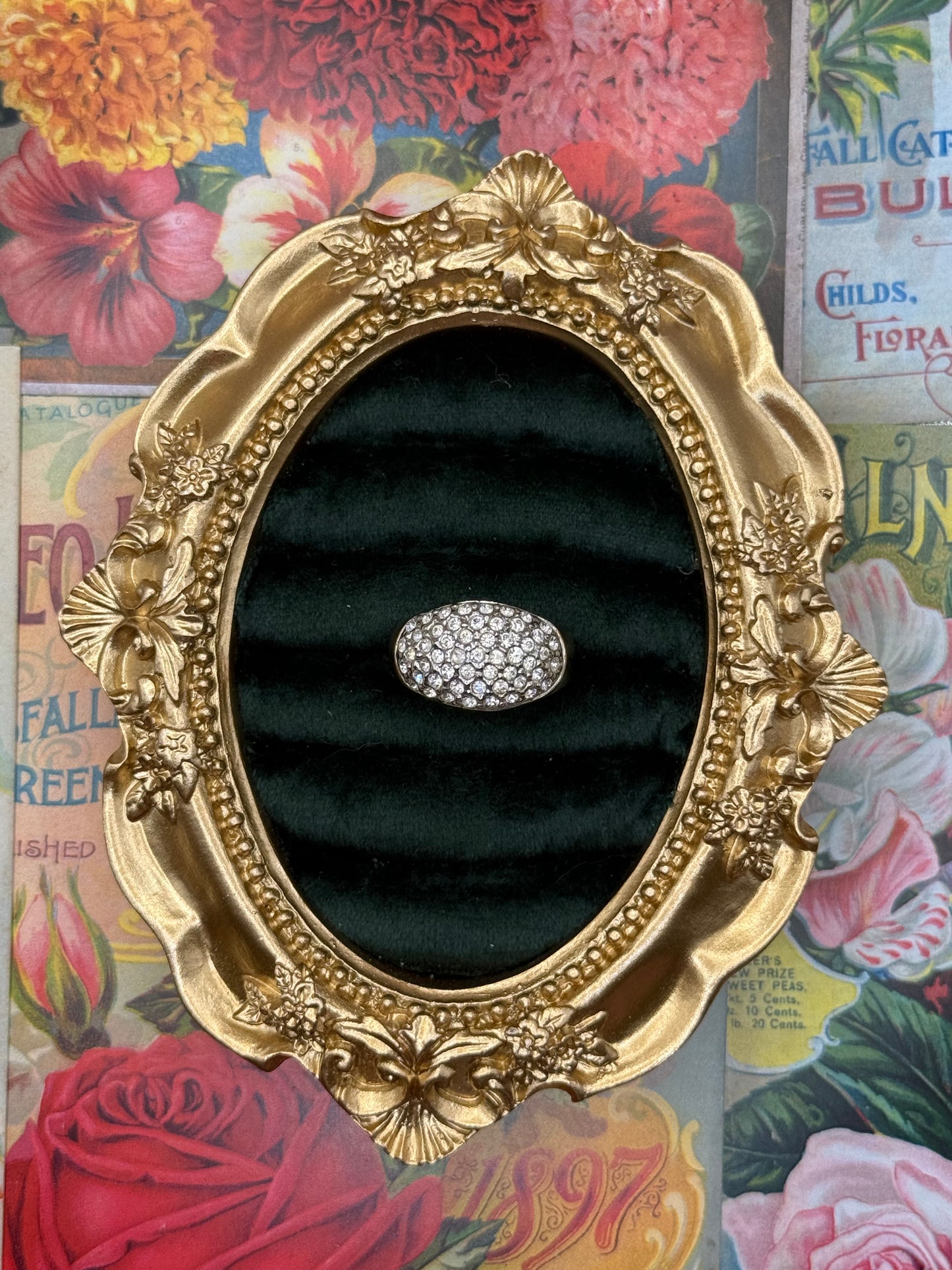 Vintage Gold Tone Ring Size 8