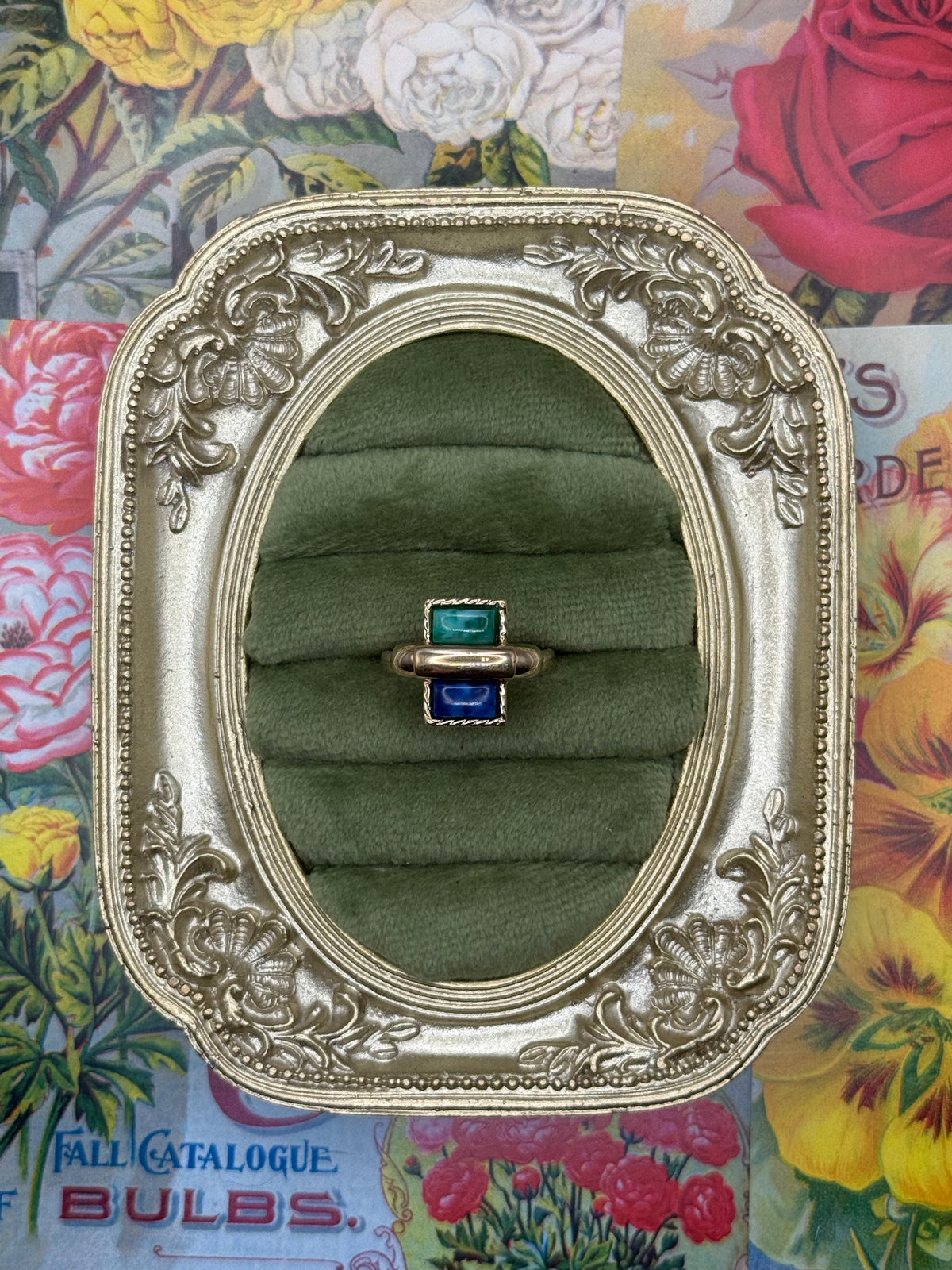 Vintage Gold Tone Adjustable Sarah Coventry Ring Size 7.5