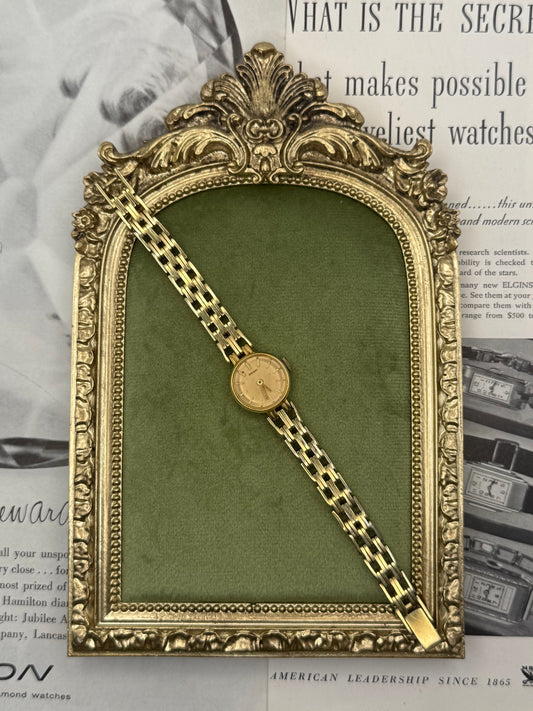 Working Vintage Gold Tone Wind Up Seiko Watch