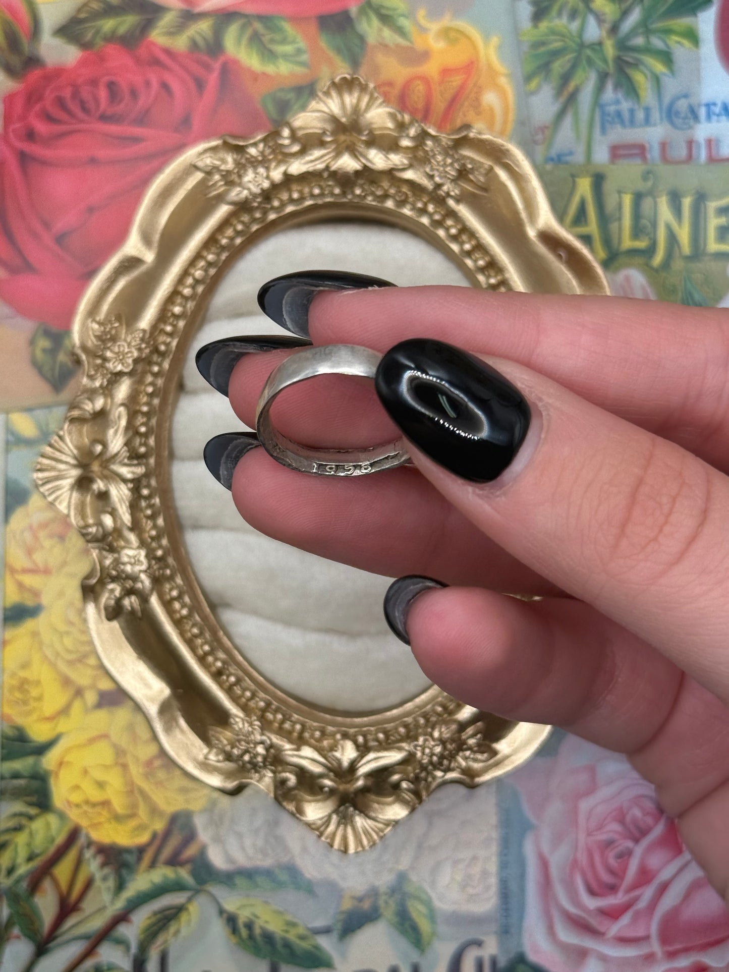 Sterling Silver Wobbly Handmade Ring Size 7