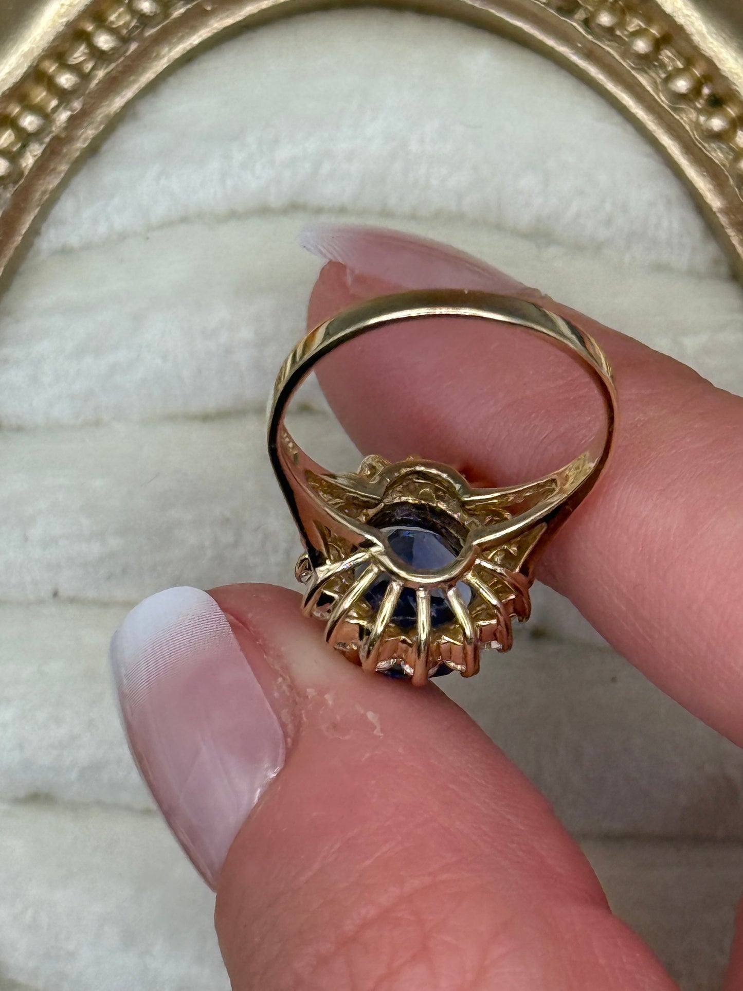 Vintage 14K Estate CZ Ring Size 5.25