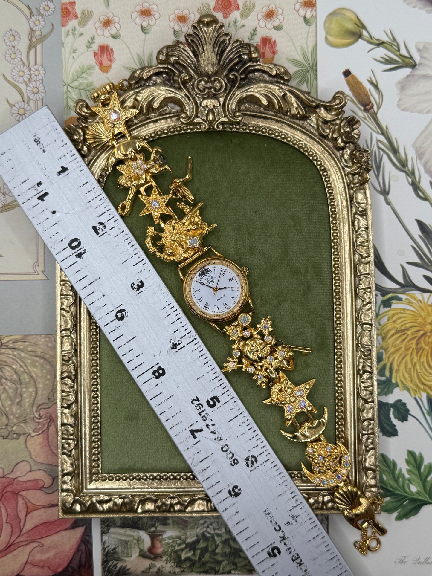 Working Vintage Gold Tone Kirks Folly Watch