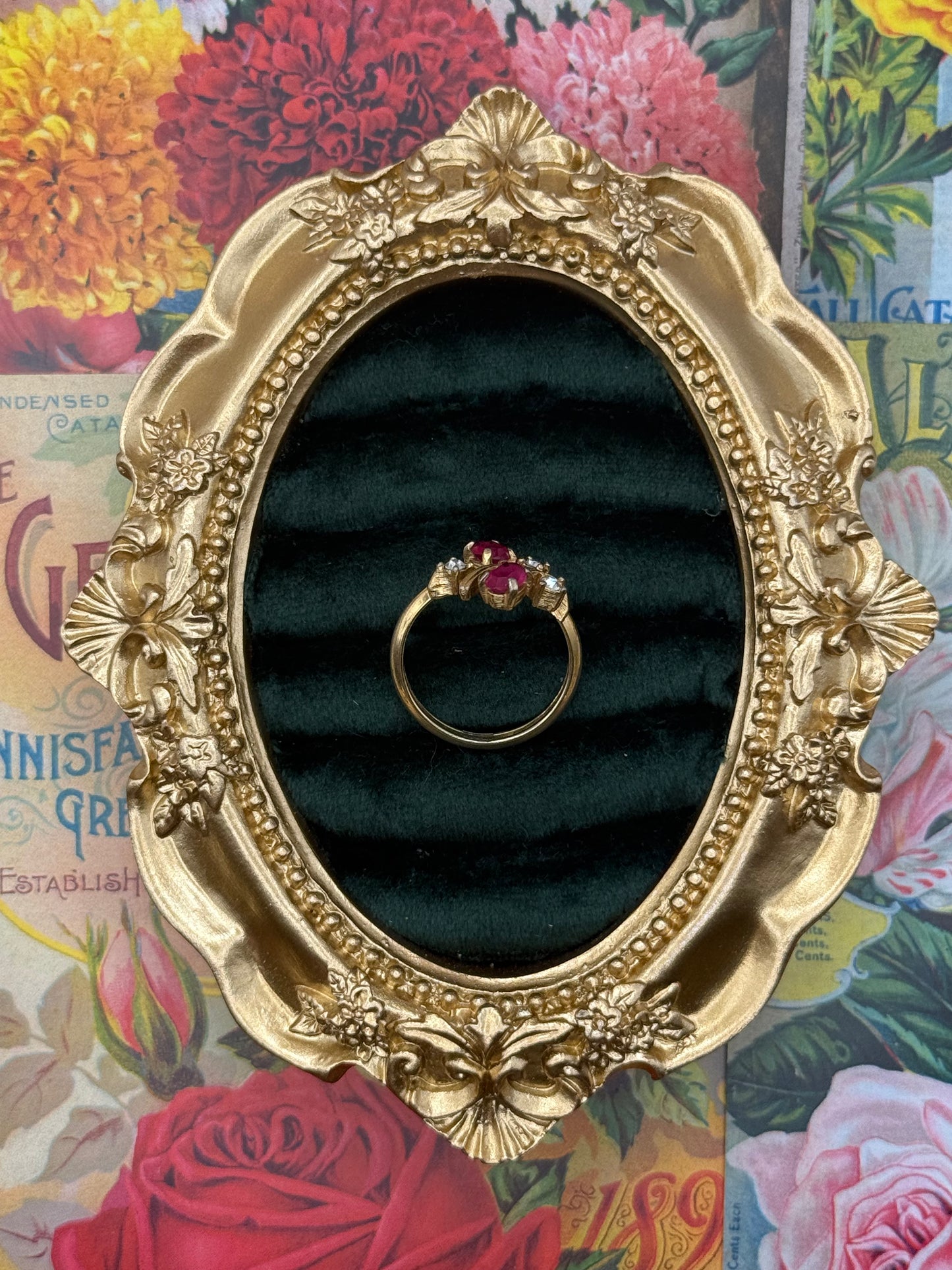 Vintage Gold Tone Avon Ring Size 7.75