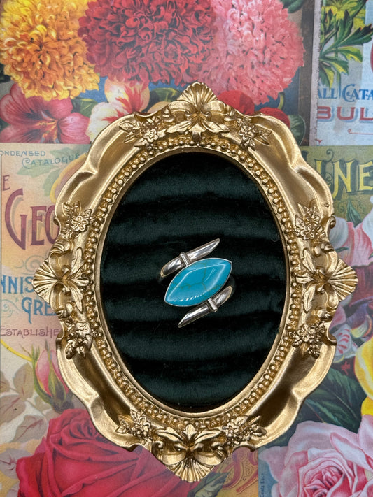 Sterling Silver Reversible Flip Abalone Ring Size 9.5