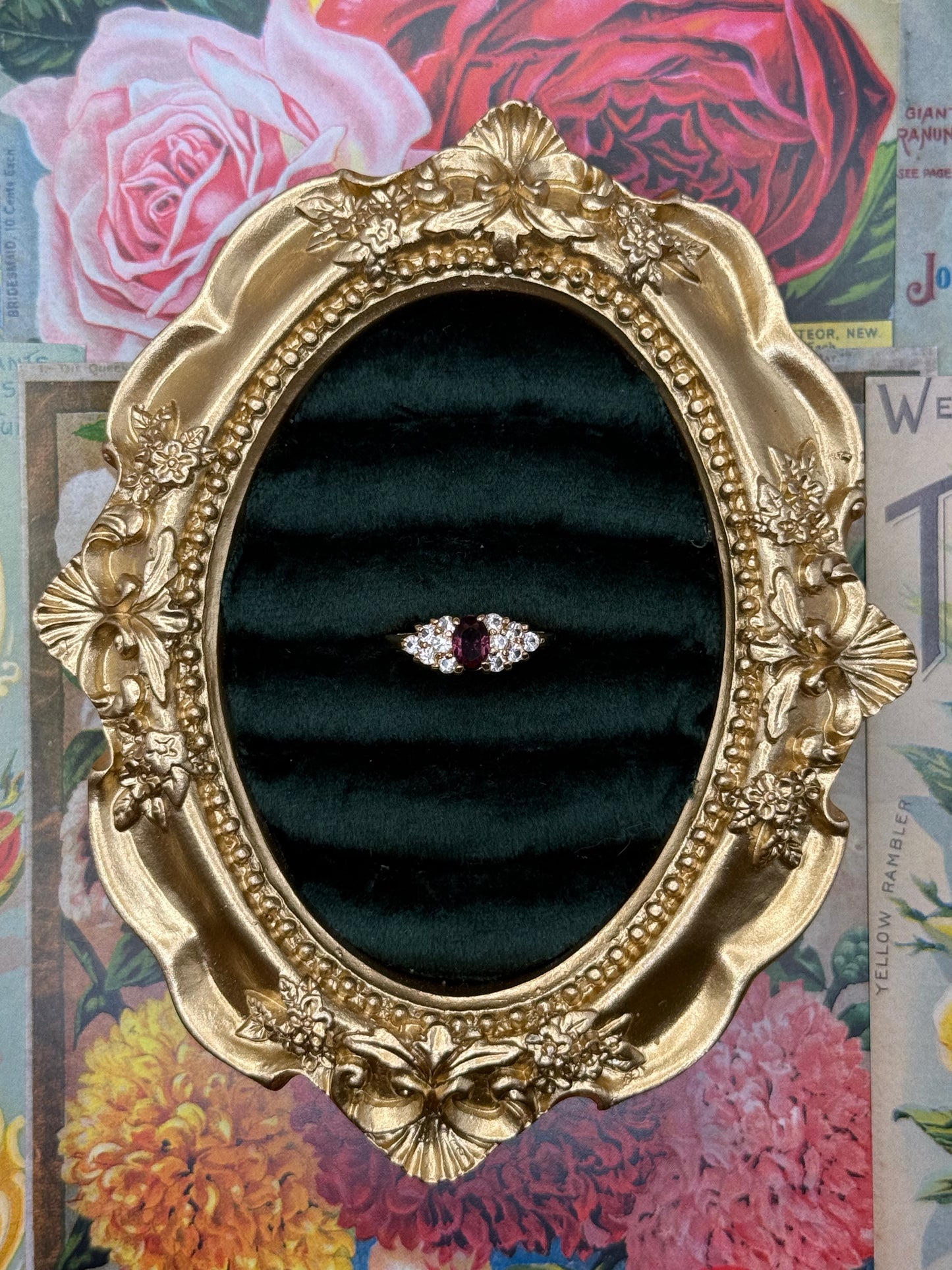 Vintage Gold Tone Dainty Ring Size 5
