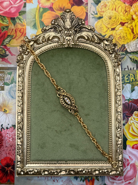 Vintage Gold Tone Dainty Avon Bracelet 6.5”