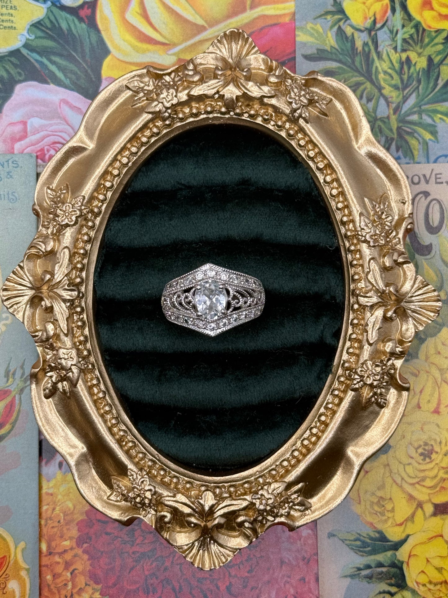 Vintage Silver Tone Avon Ring Size 6.5