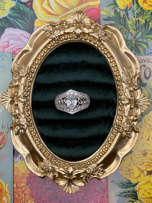 Vintage Silver Tone Avon Ring Size 6.5