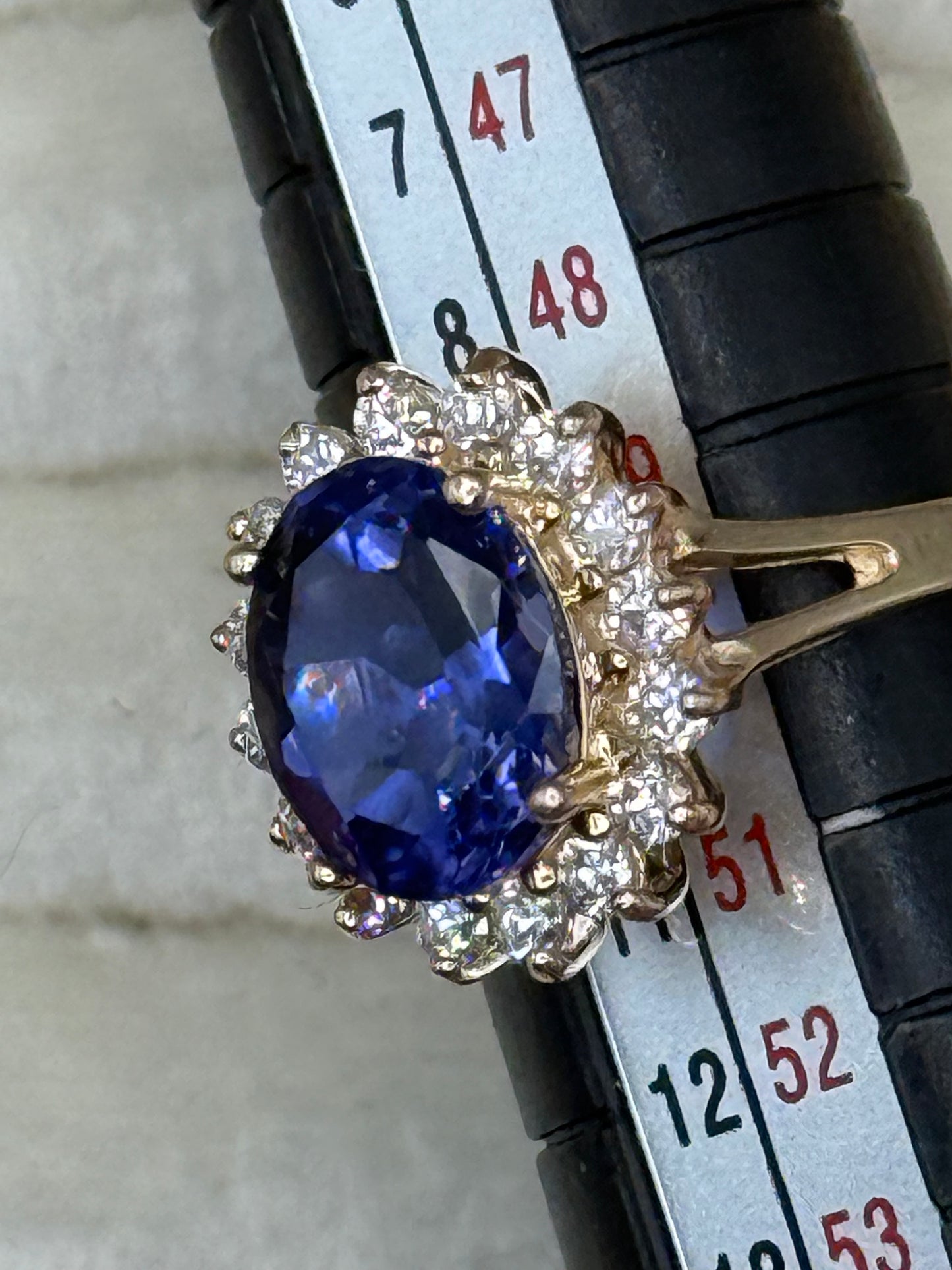 Vintage 14K Estate CZ Ring Size 5.25