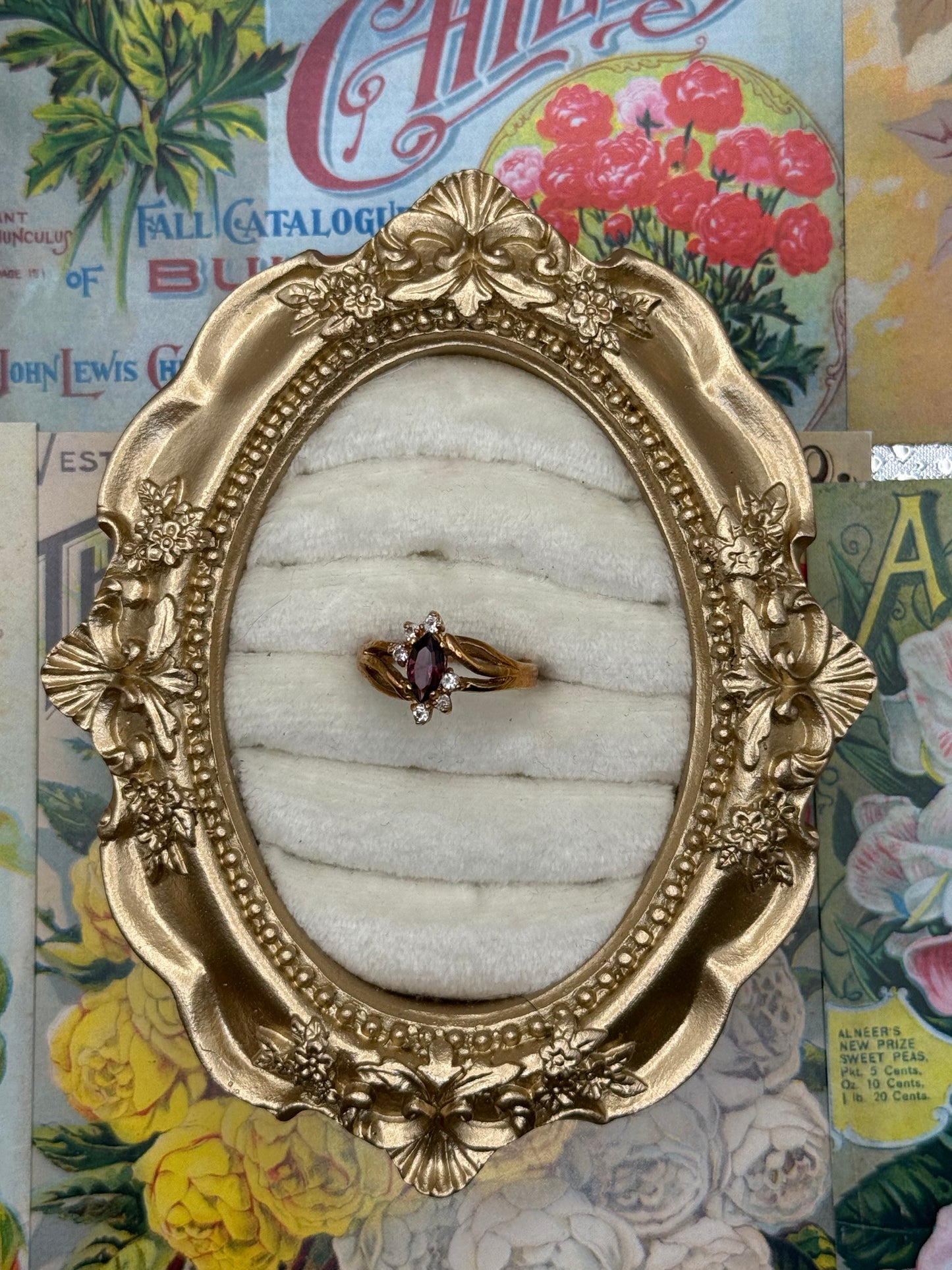 Vintage Gold Tone Ring Size 7