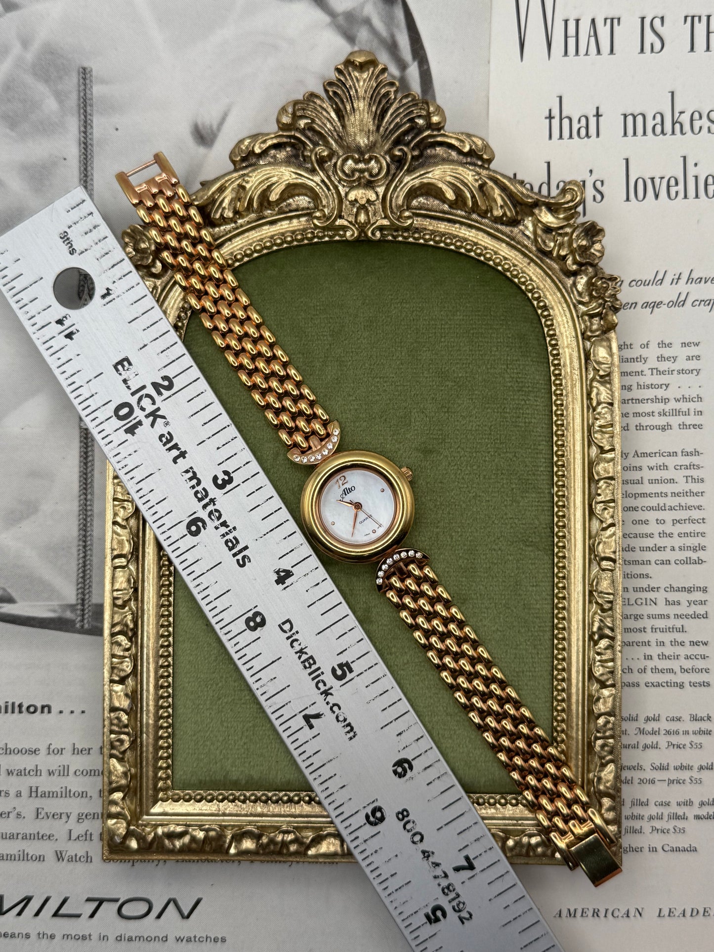 Untested Vintage Rose Gold Tone Watch