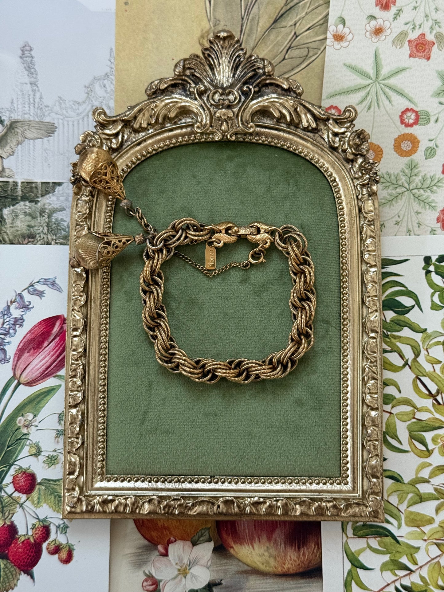 Vintage Gold Tone 1961 Monet Bolero Bracelet