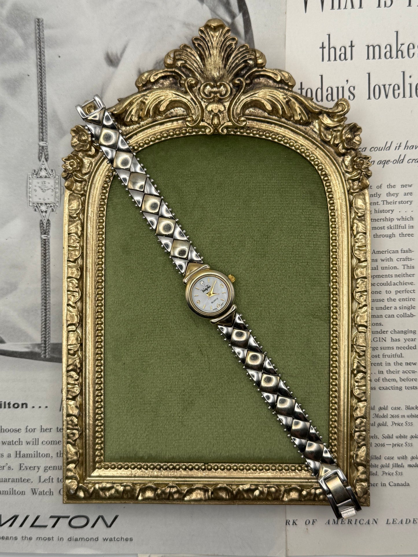 Working Vintage Two Tone Watch