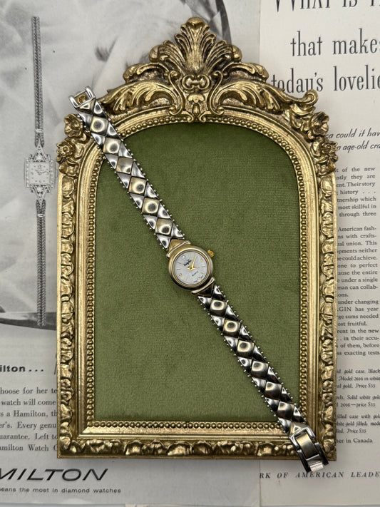 Working Vintage Two Tone Watch