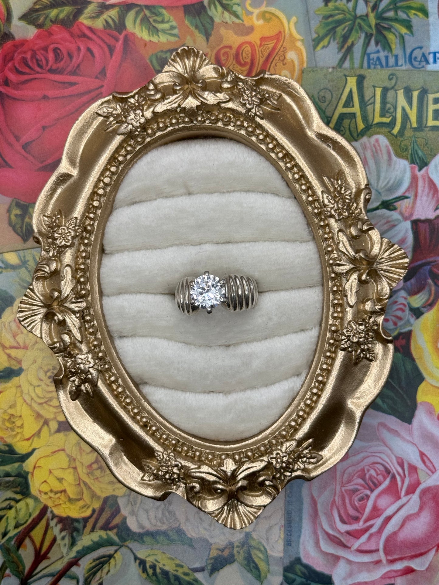 Sterling Silver High Set Ring Size 5