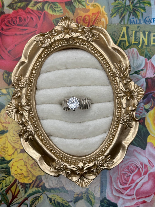 Sterling Silver High Set Ring Size 5