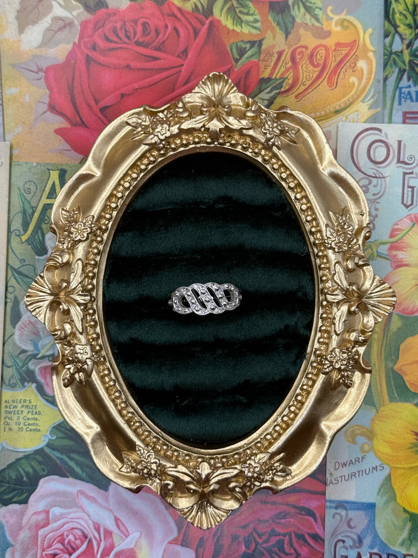 Vintage Silver Tone Avon Ring Size 7