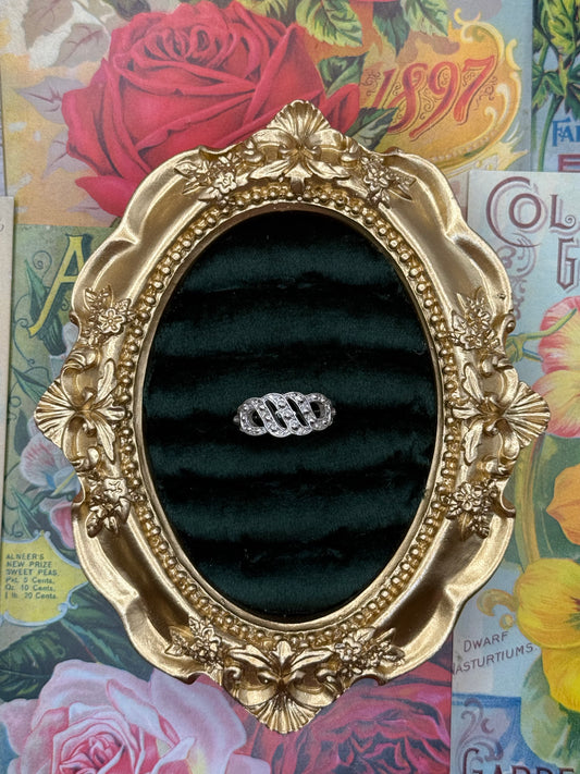 Vintage Silver Tone Avon Ring Size 7