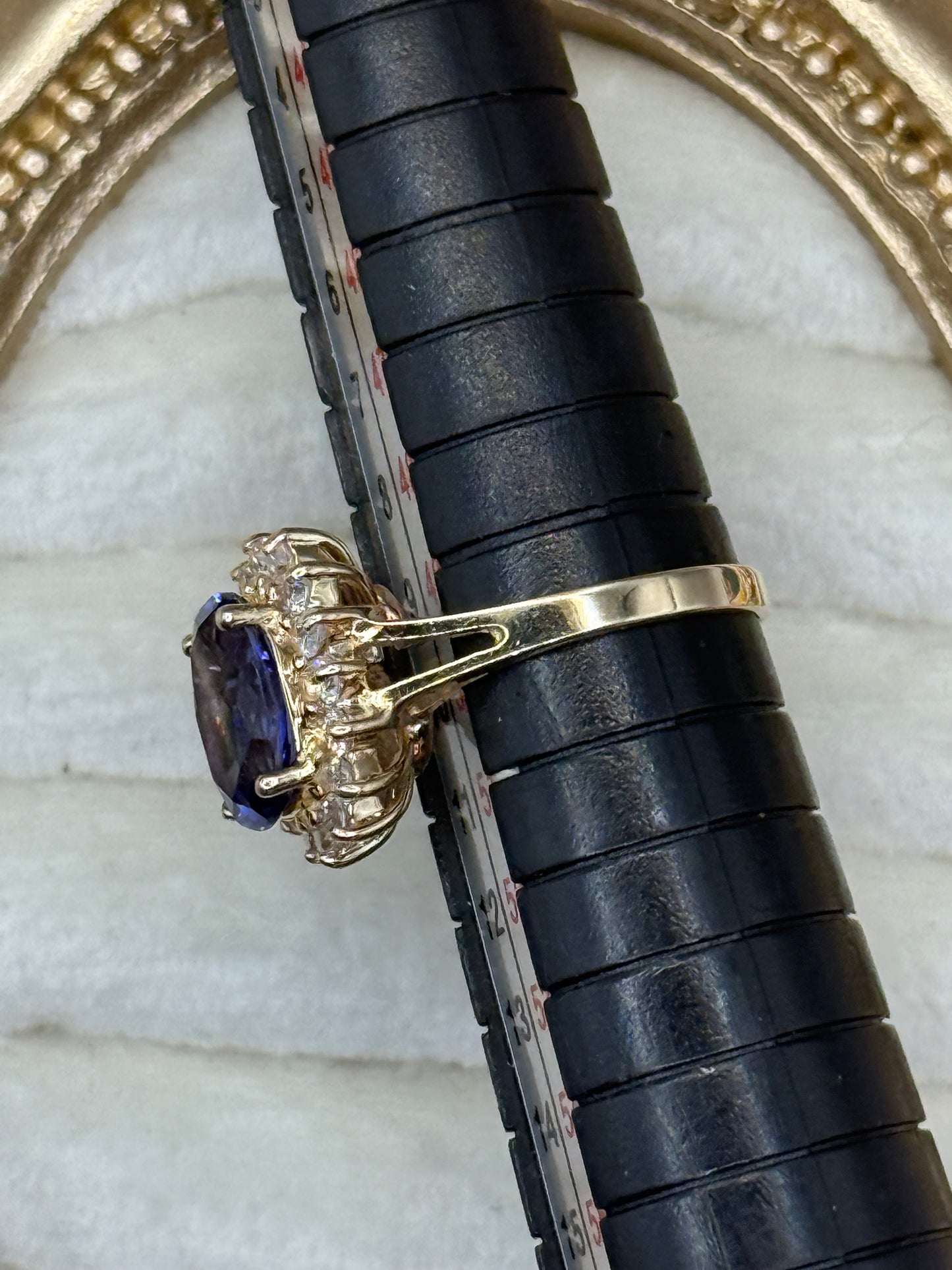 Vintage 14K Estate CZ Ring Size 5.25