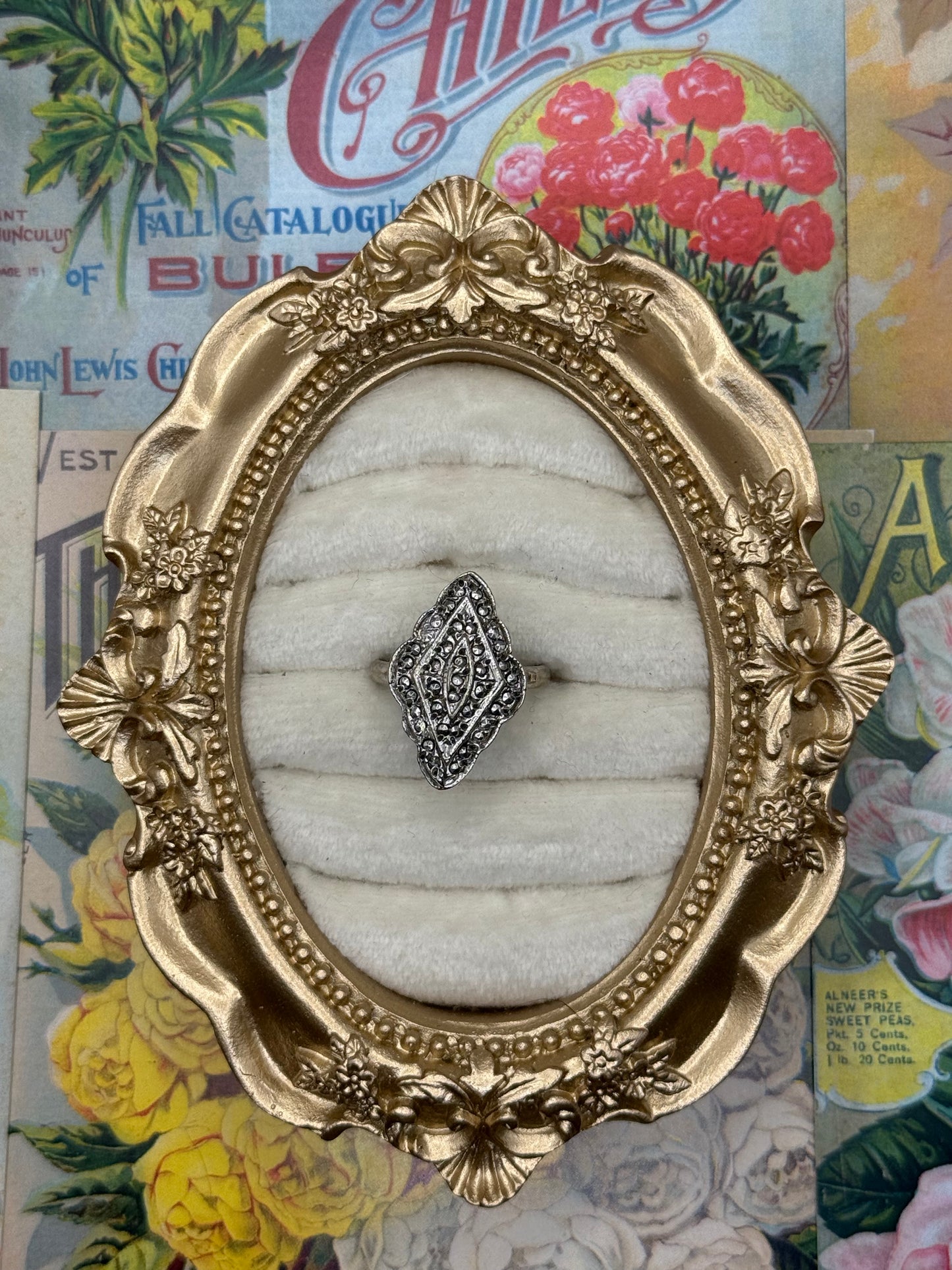 Vintage Silver Tone Ring Size 7
