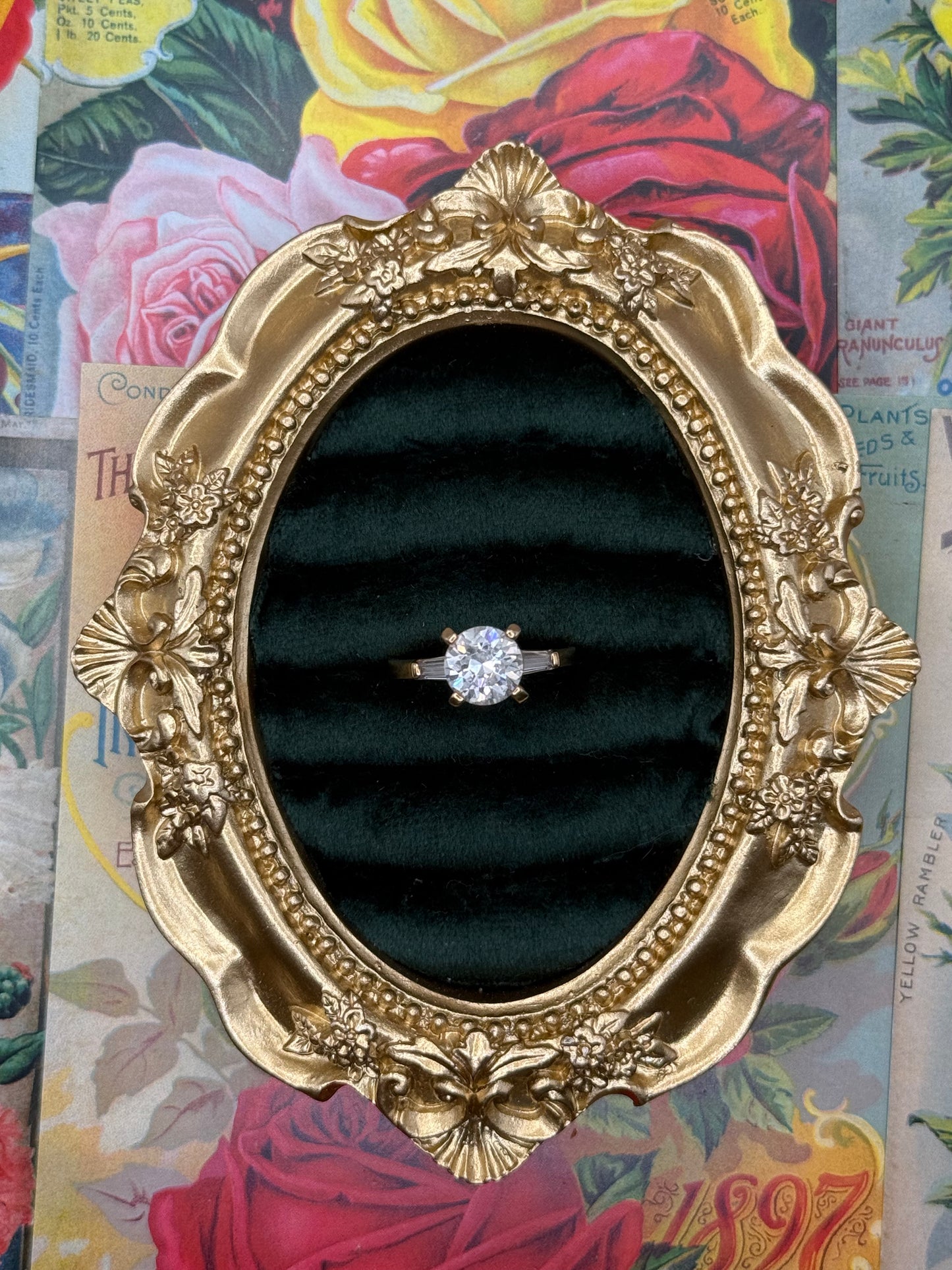 Vintage Gold Tone Ring Size 8.75