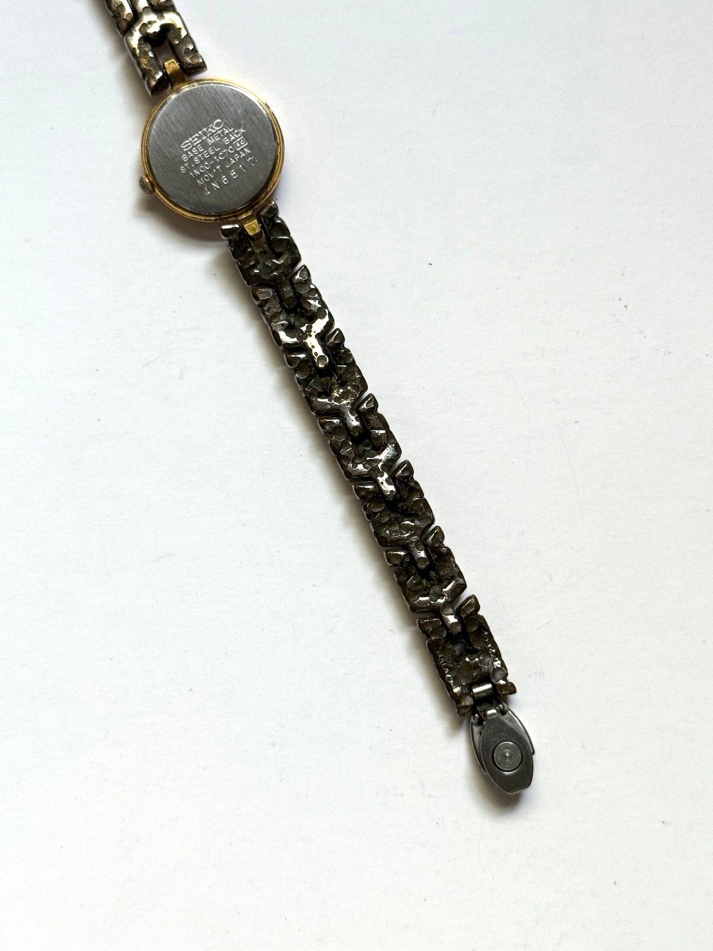 working two tone seiko watch